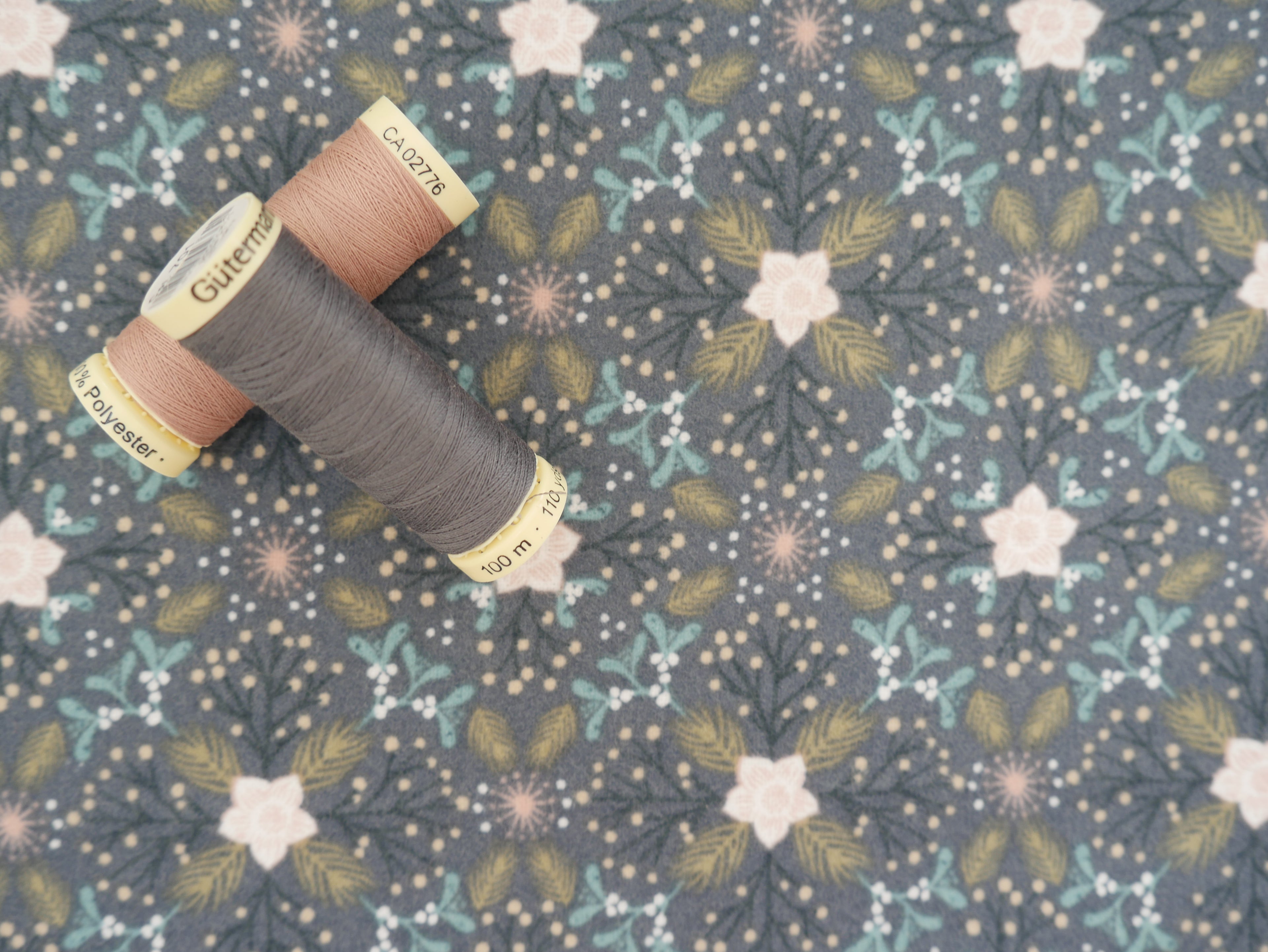 Lewis & Irene Winter In Bluebell Wood Flannel, Dark £15.80 p/m-Viscose-Flying Bobbins Haberdashery