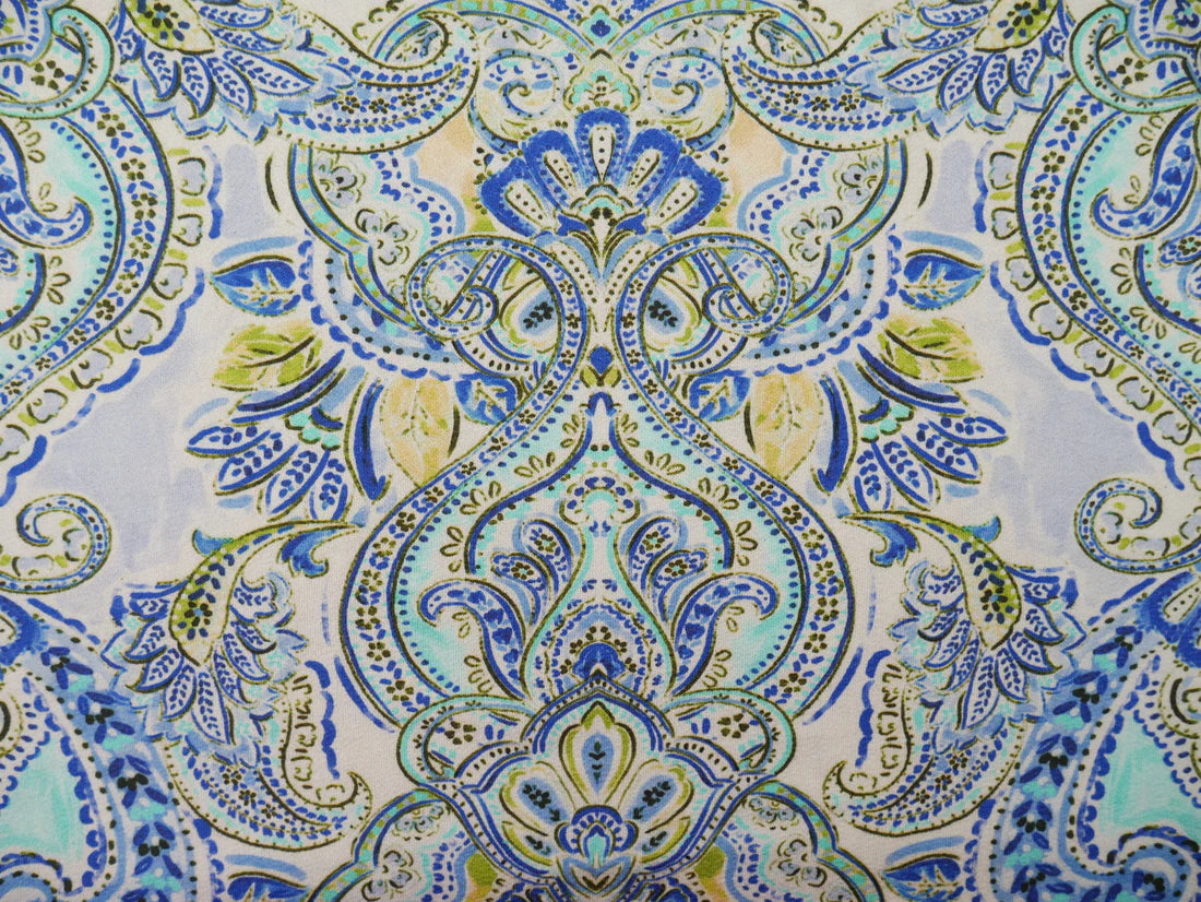 Kielo Wrap Dress Kit - Paisley in Peacock-Sewing Kit-Flying Bobbins Haberdashery