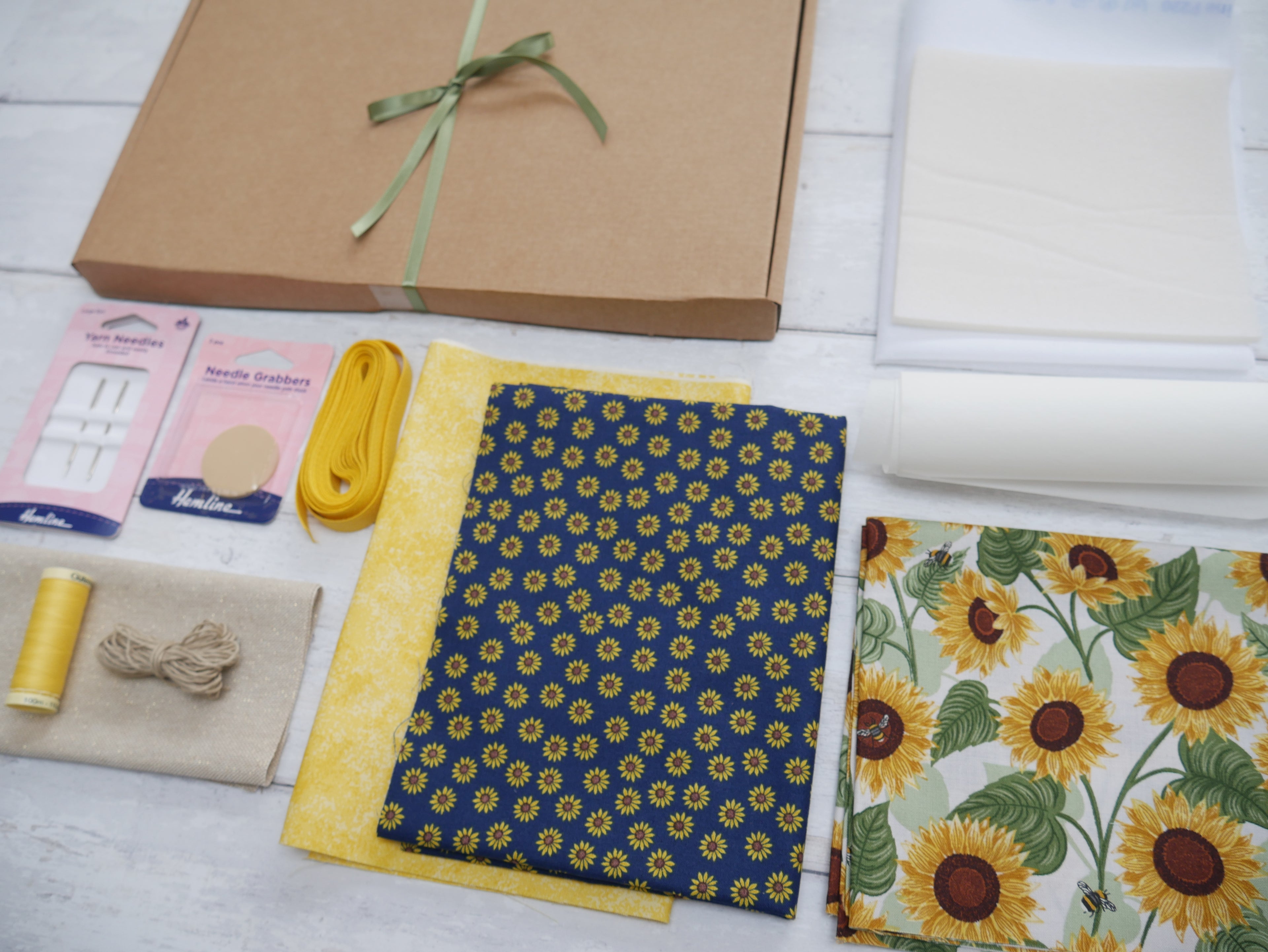 Espadrilles Kit - Sunflowers-Flying Bobbins Haberdashery