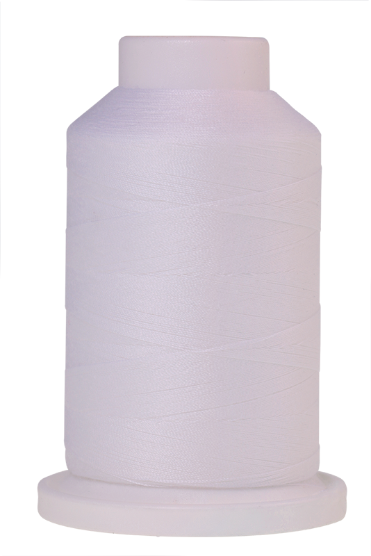 Mettler Seracor Thread, White, 1000m-Flying Bobbins Haberdashery