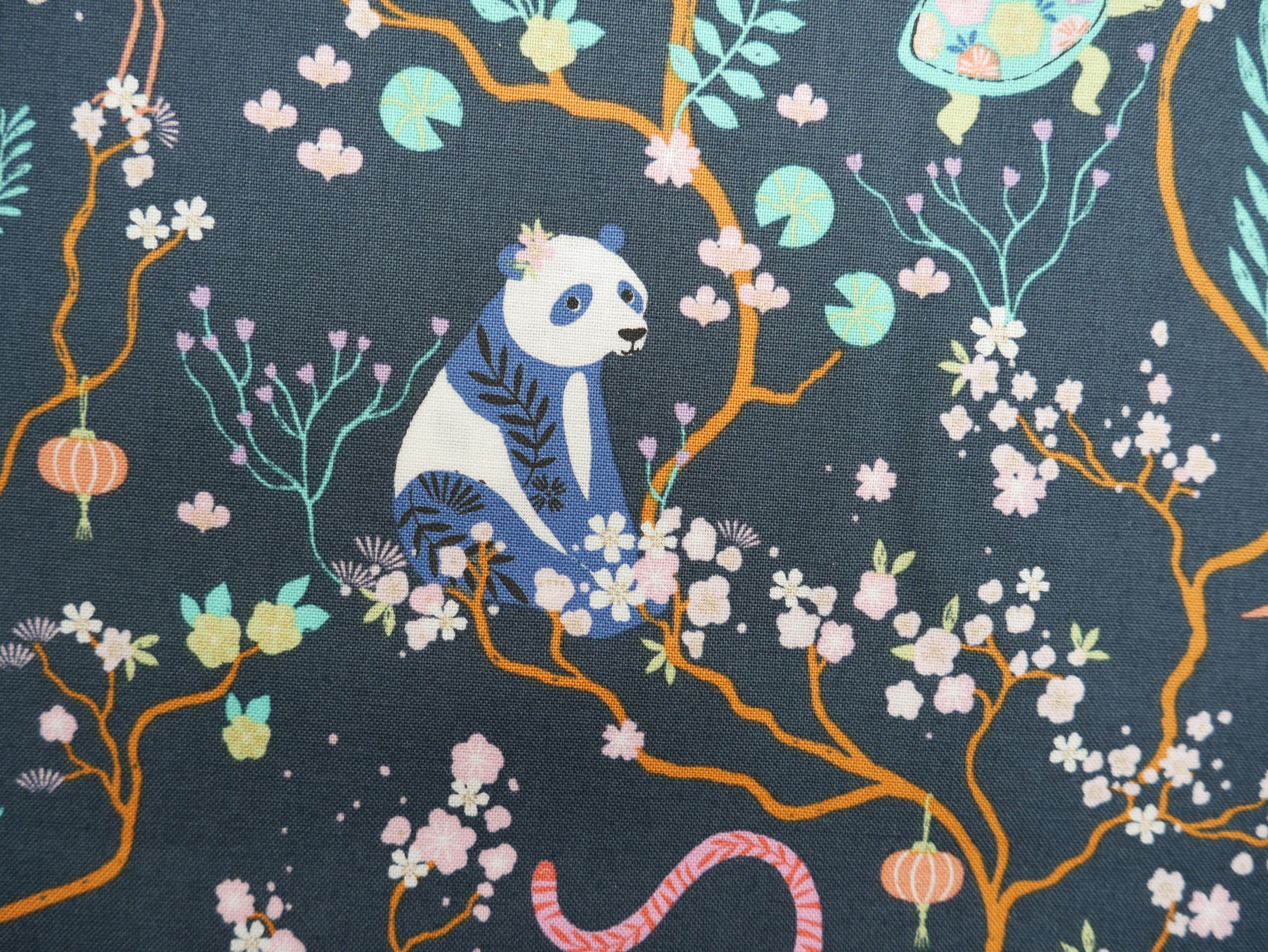 Blossom Days by Dashwood Studios, Tigers in Midnight, £14.20 pm-Cotton-Flying Bobbins Haberdashery