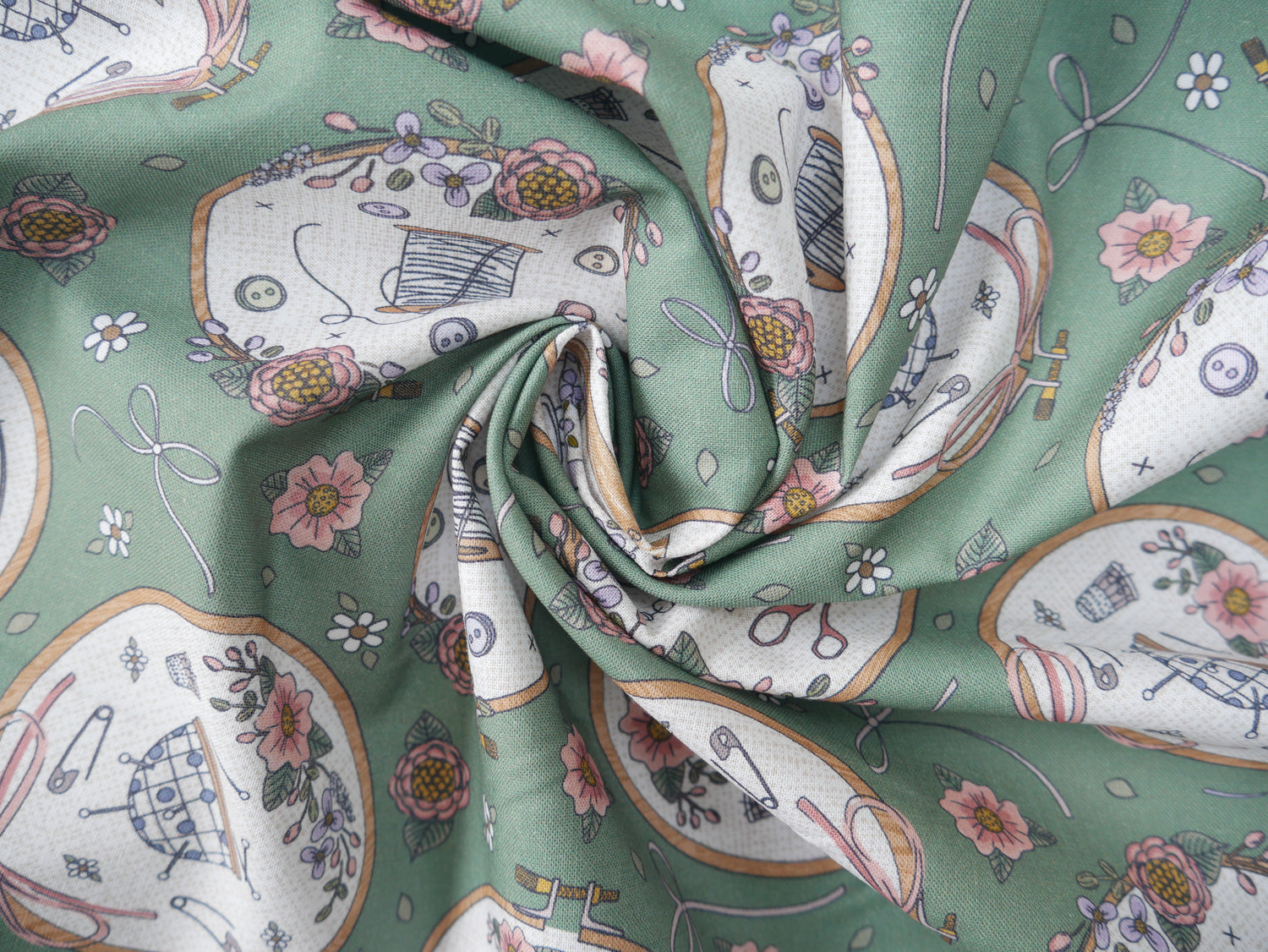 Seamstress Studio Hoops Cotton by The Craft Cotton Company, £8.00 p/m-Cotton-Flying Bobbins Haberdashery