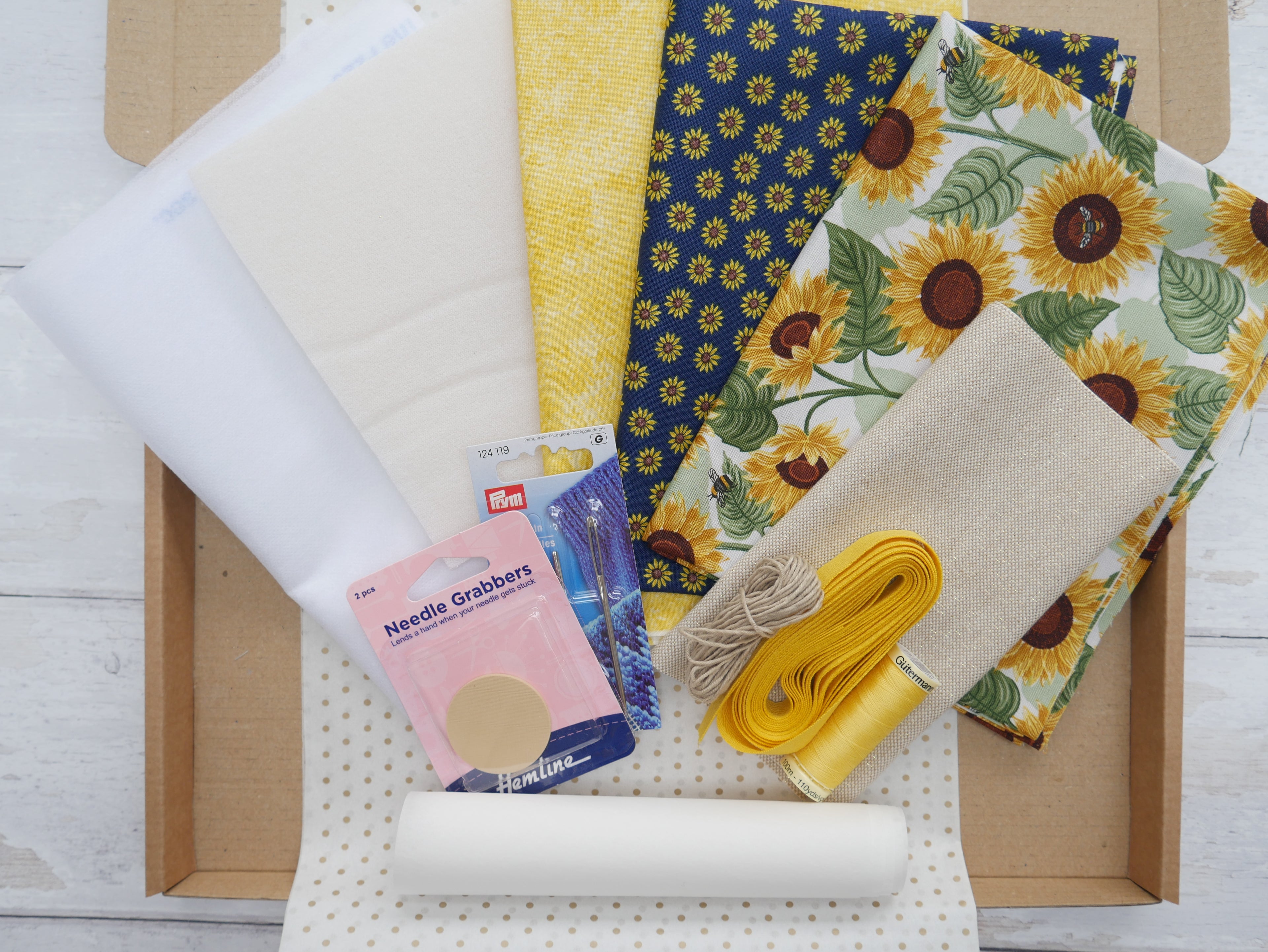 Espadrilles Kit - Sunflowers-Flying Bobbins Haberdashery