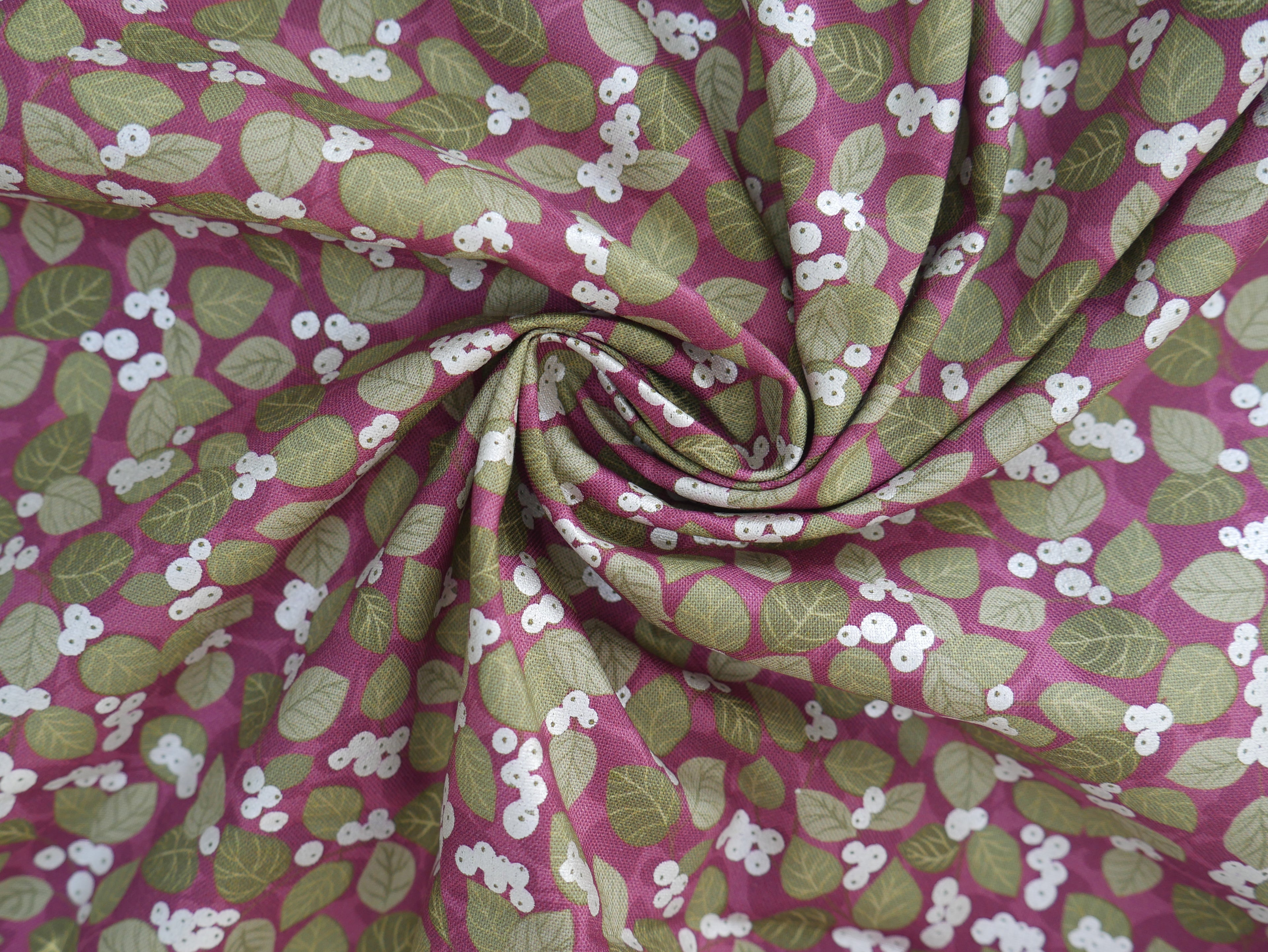 Lewis & Irene Snowberry in Dark Red with Pearl £14.80 p/m-Viscose-Flying Bobbins Haberdashery