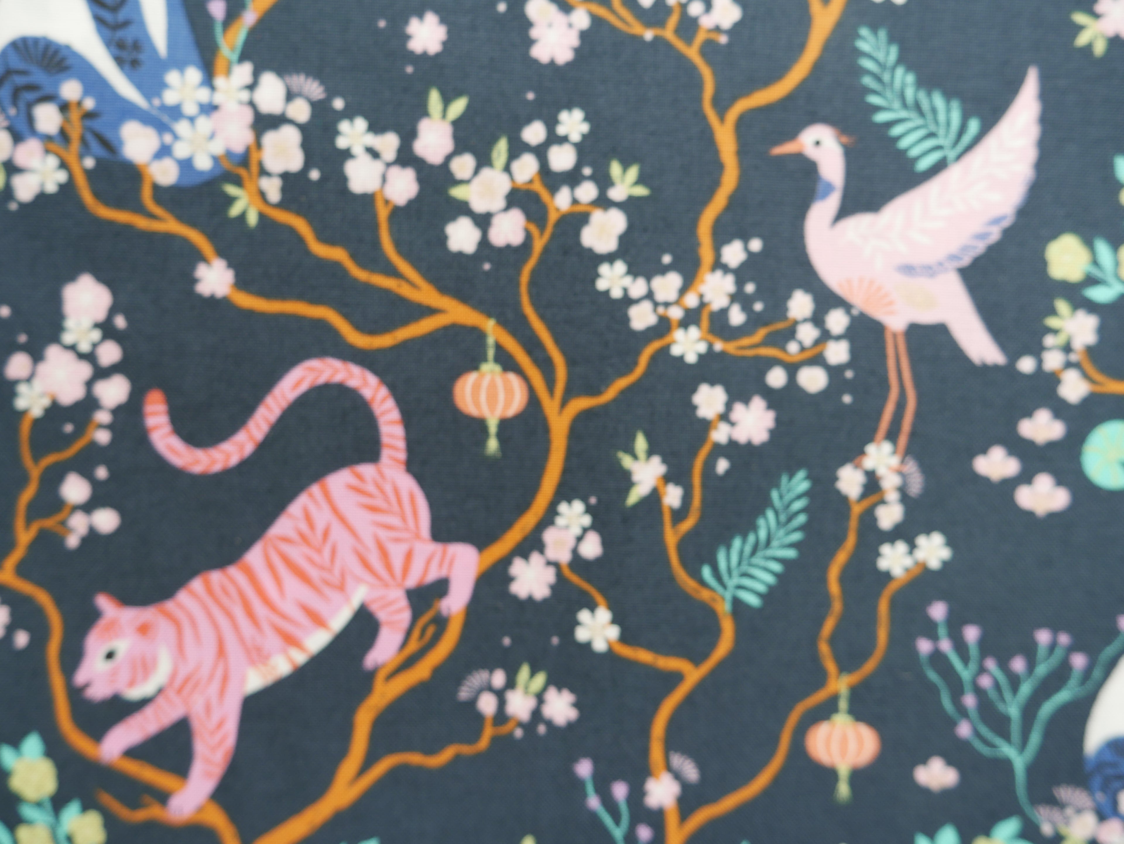 Blossom Days by Dashwood Studios, Tigers in Midnight, £14.20 pm-Cotton-Flying Bobbins Haberdashery