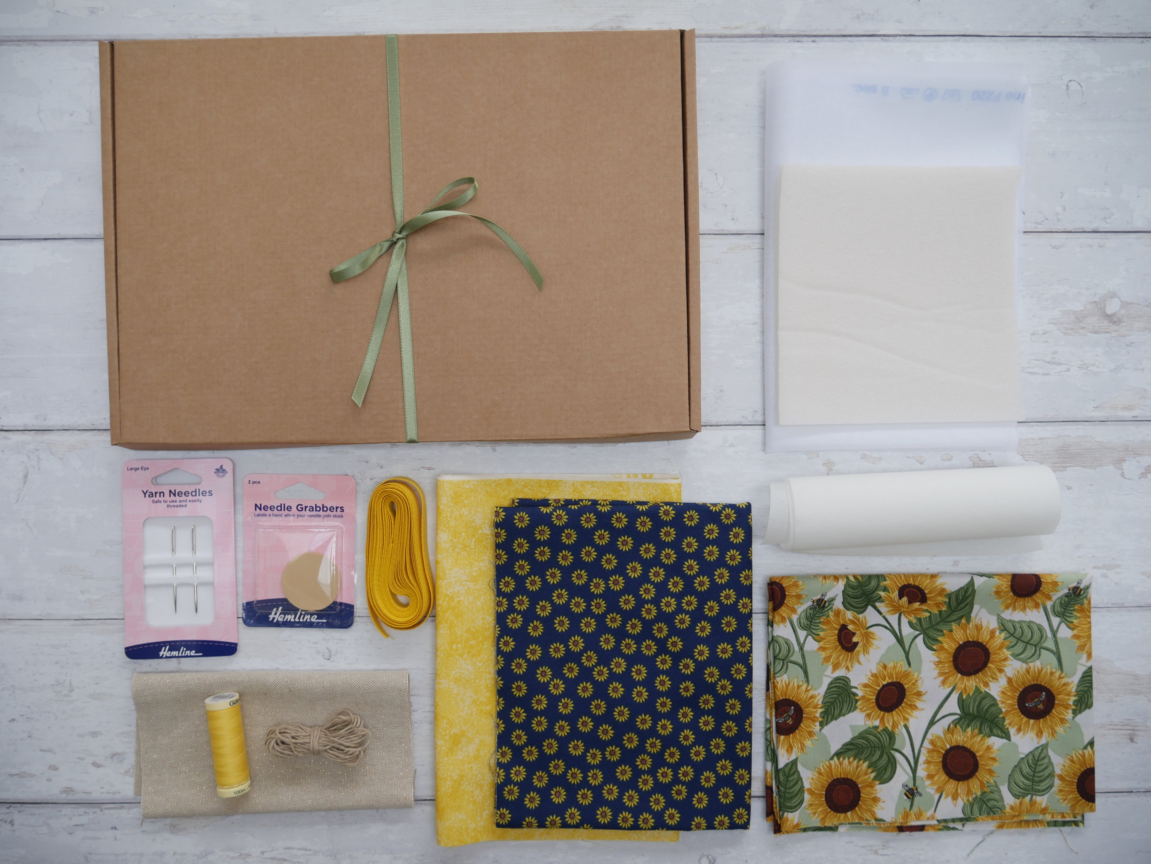 Espadrilles Kit - Sunflowers-Flying Bobbins Haberdashery