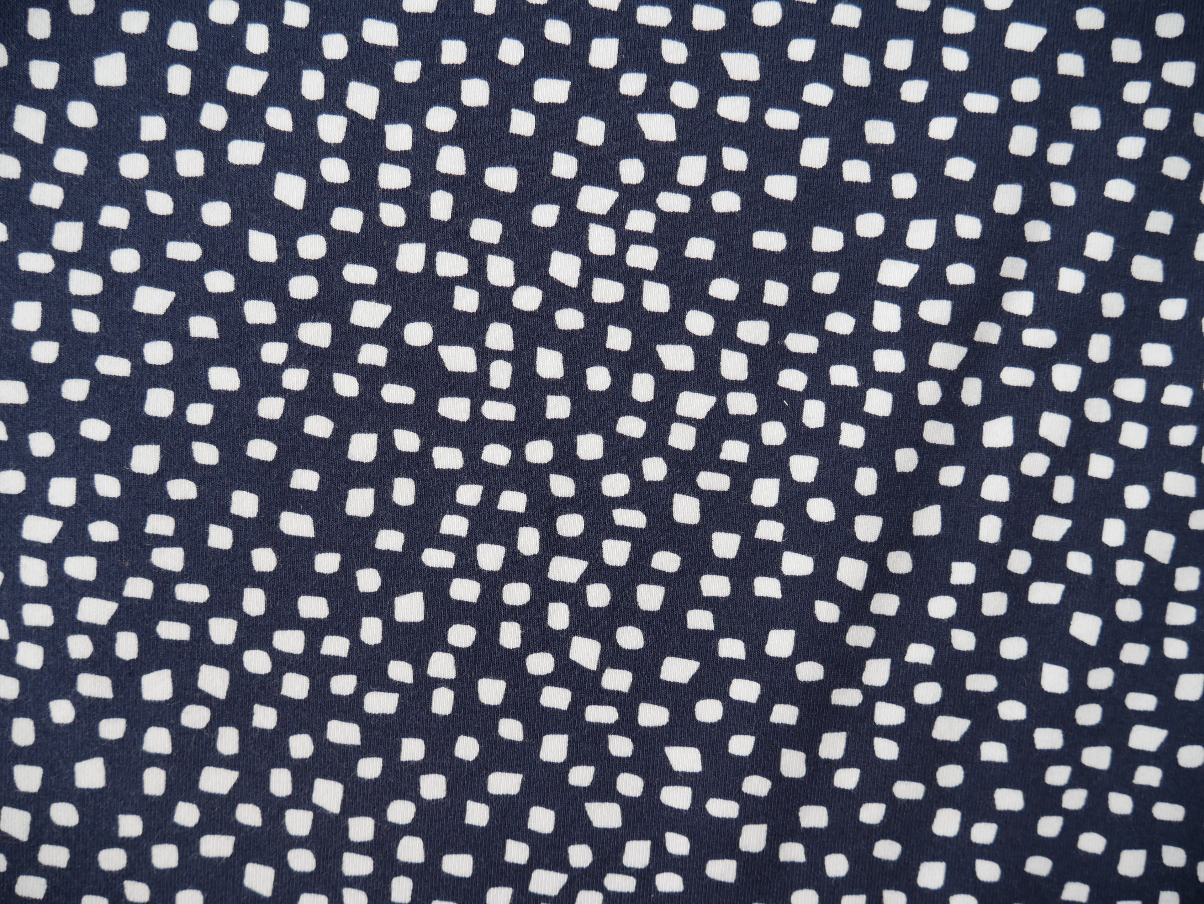 Showering Arcade Cotton Jersey in Navy, £17.50 p/m-Cotton jersey-Flying Bobbins Haberdashery