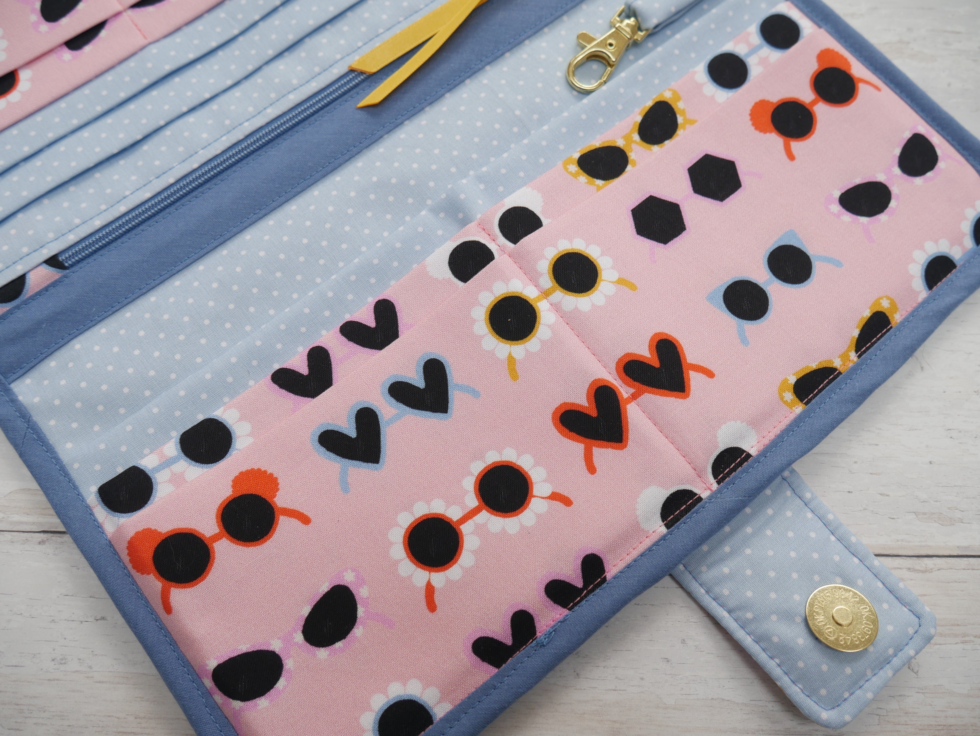 Travel Wallet PDF Pattern by Flying Bobbins-Sewing Kit-Flying Bobbins Haberdashery