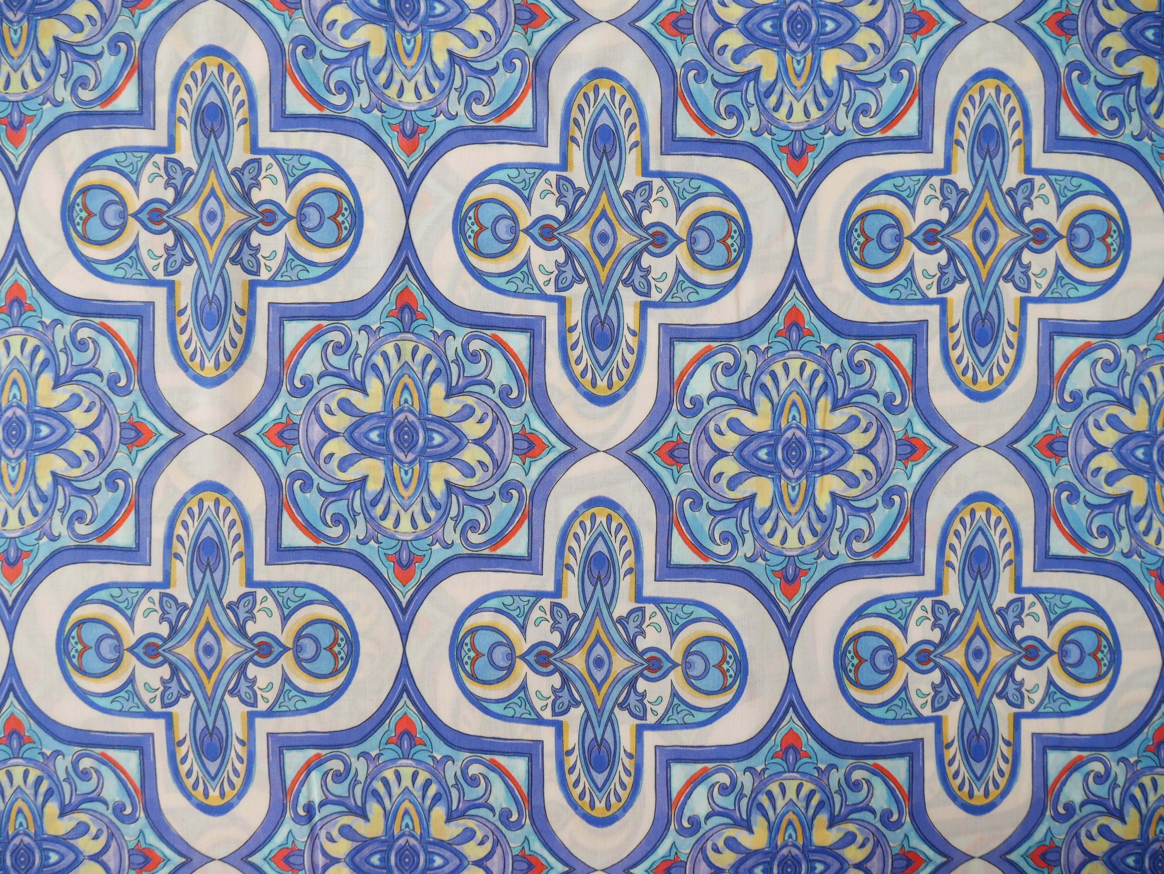 Greek Plaza Viscose Challis Lawn, £17.50 p/m-Viscose-Flying Bobbins Haberdashery