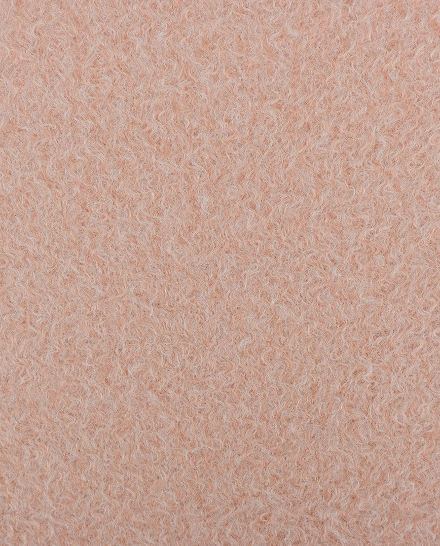 Bouclé Melange Coat Fabric in Soft Pink, £16.00 p/m-Fabric-Flying Bobbins Haberdashery