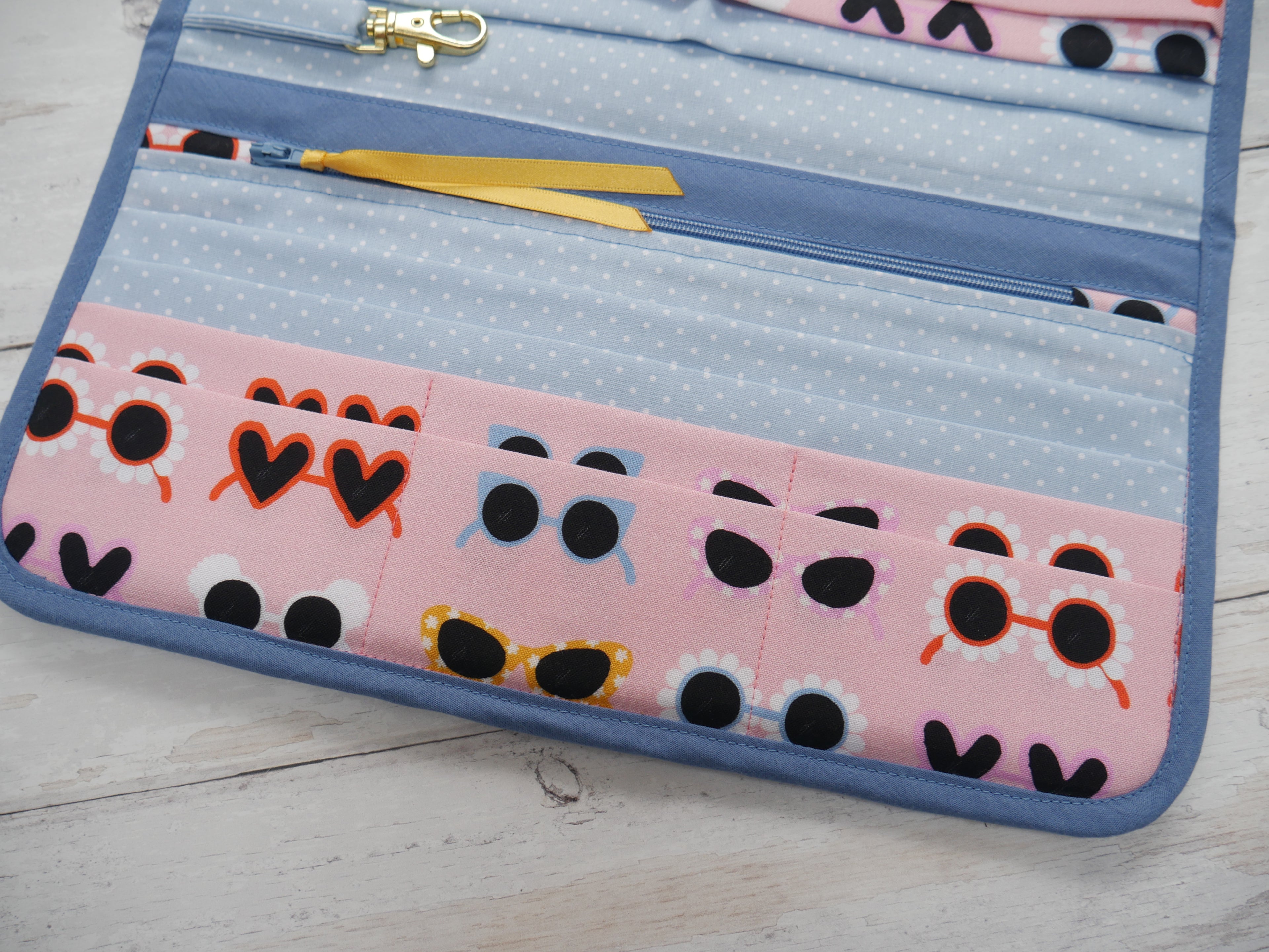 Travel Wallet PDF Pattern by Flying Bobbins-Sewing Kit-Flying Bobbins Haberdashery