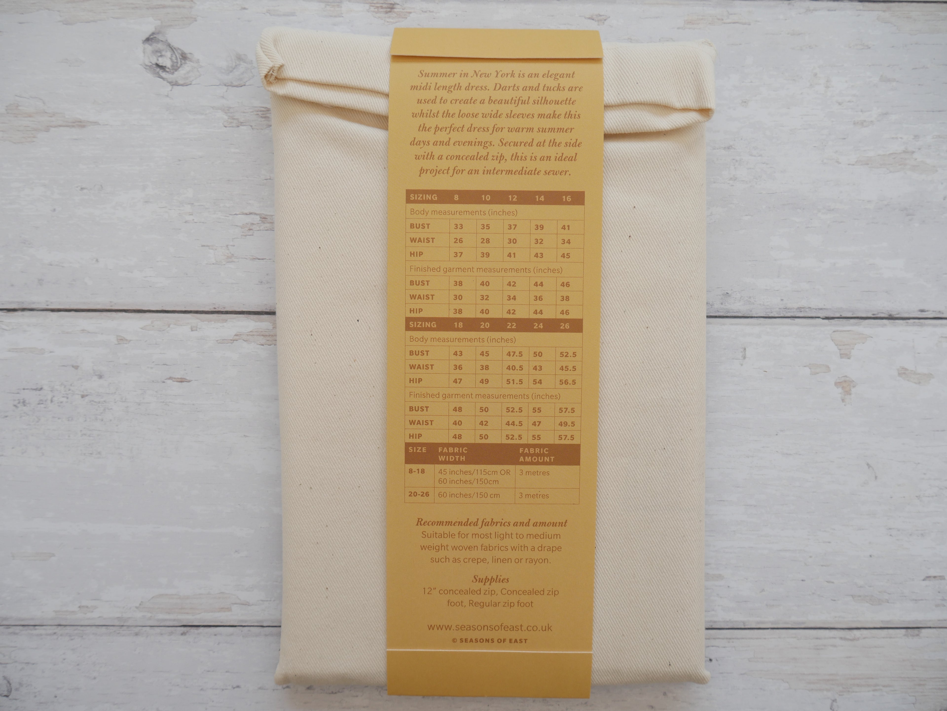 Seasons of East, Summer in New York Dress-Pattern-Flying Bobbins Haberdashery