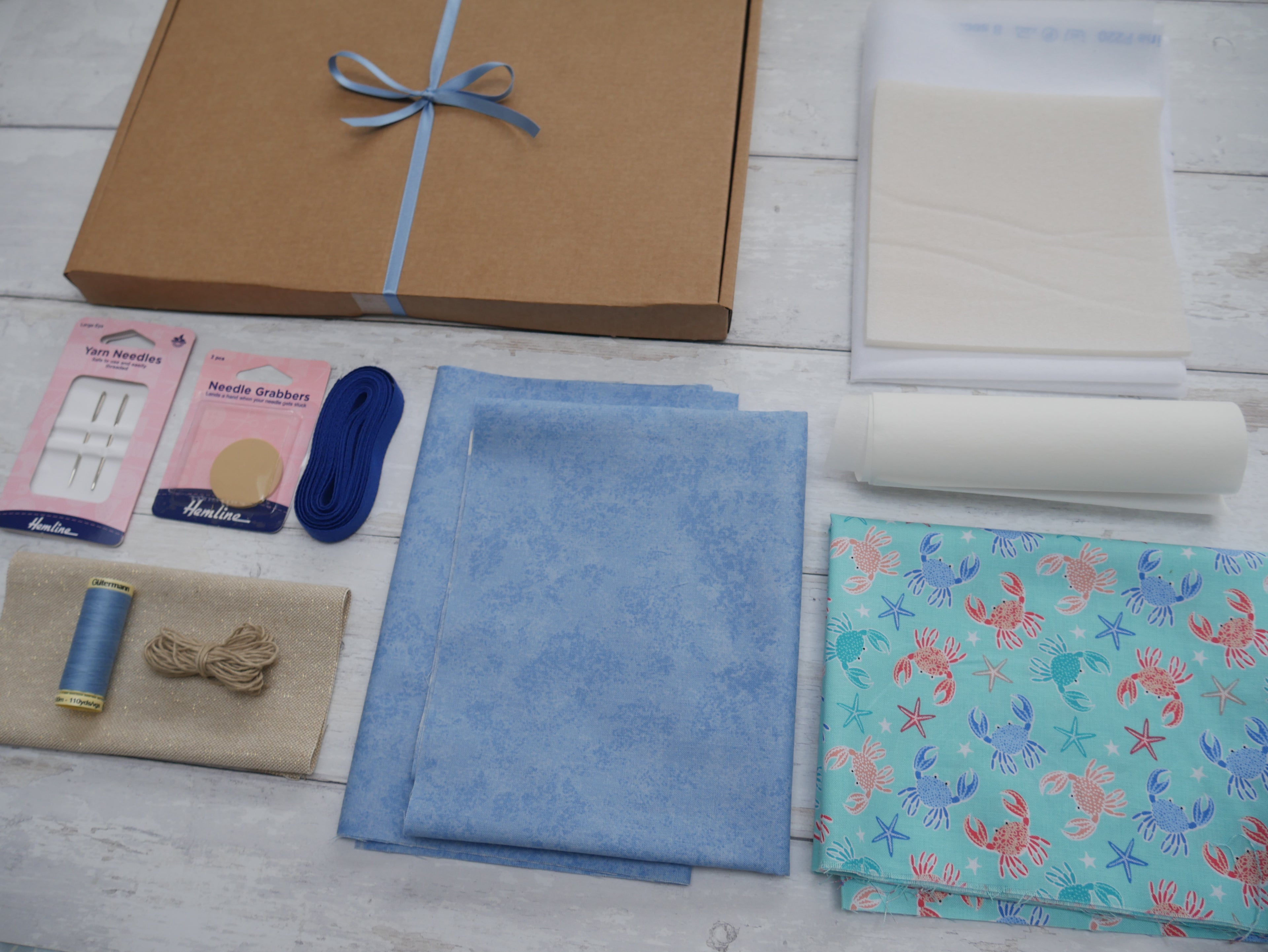 Espadrilles Kit - Crabs-Flying Bobbins Haberdashery