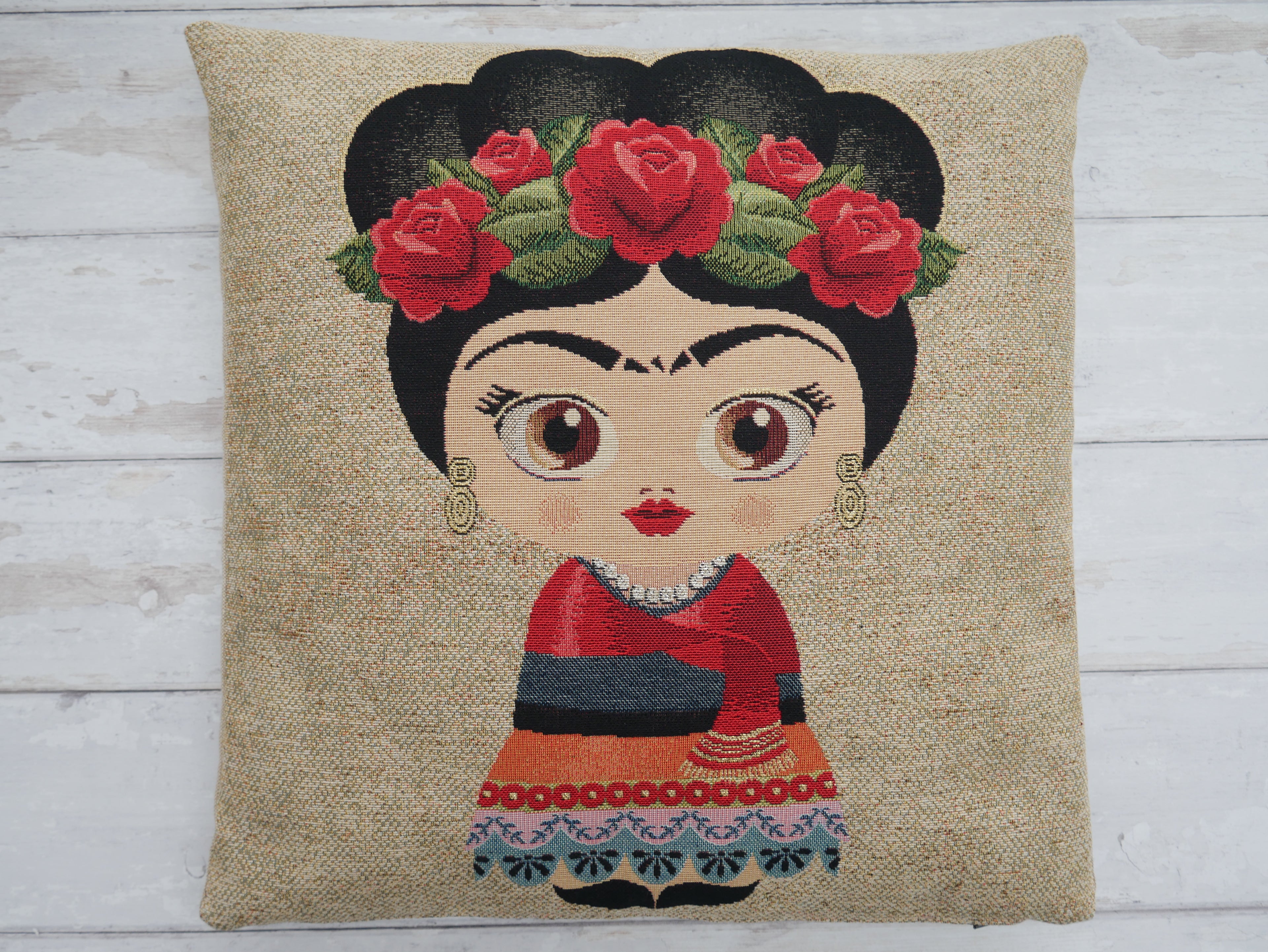 Flowers Cushion Kit-Sewing Kit-Flying Bobbins Haberdashery