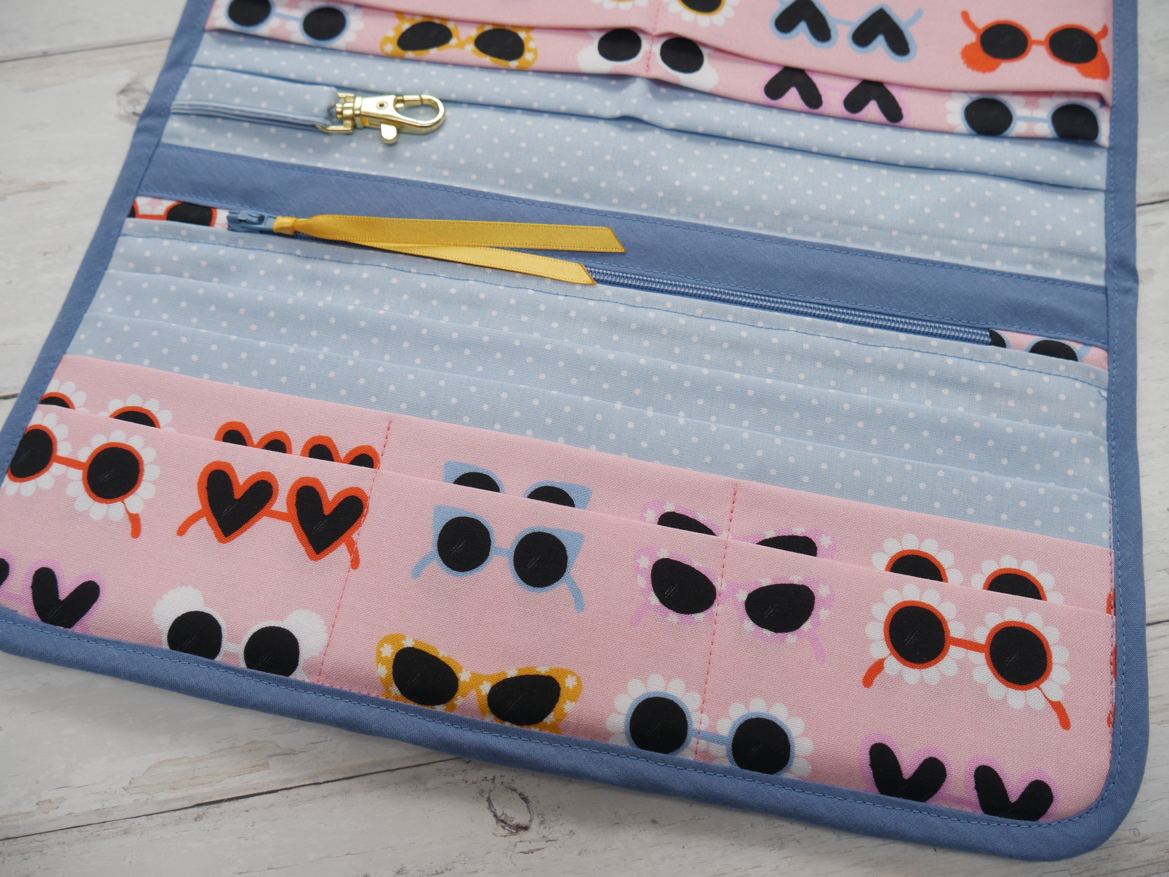 Travel Wallet PDF Pattern by Flying Bobbins-Sewing Kit-Flying Bobbins Haberdashery