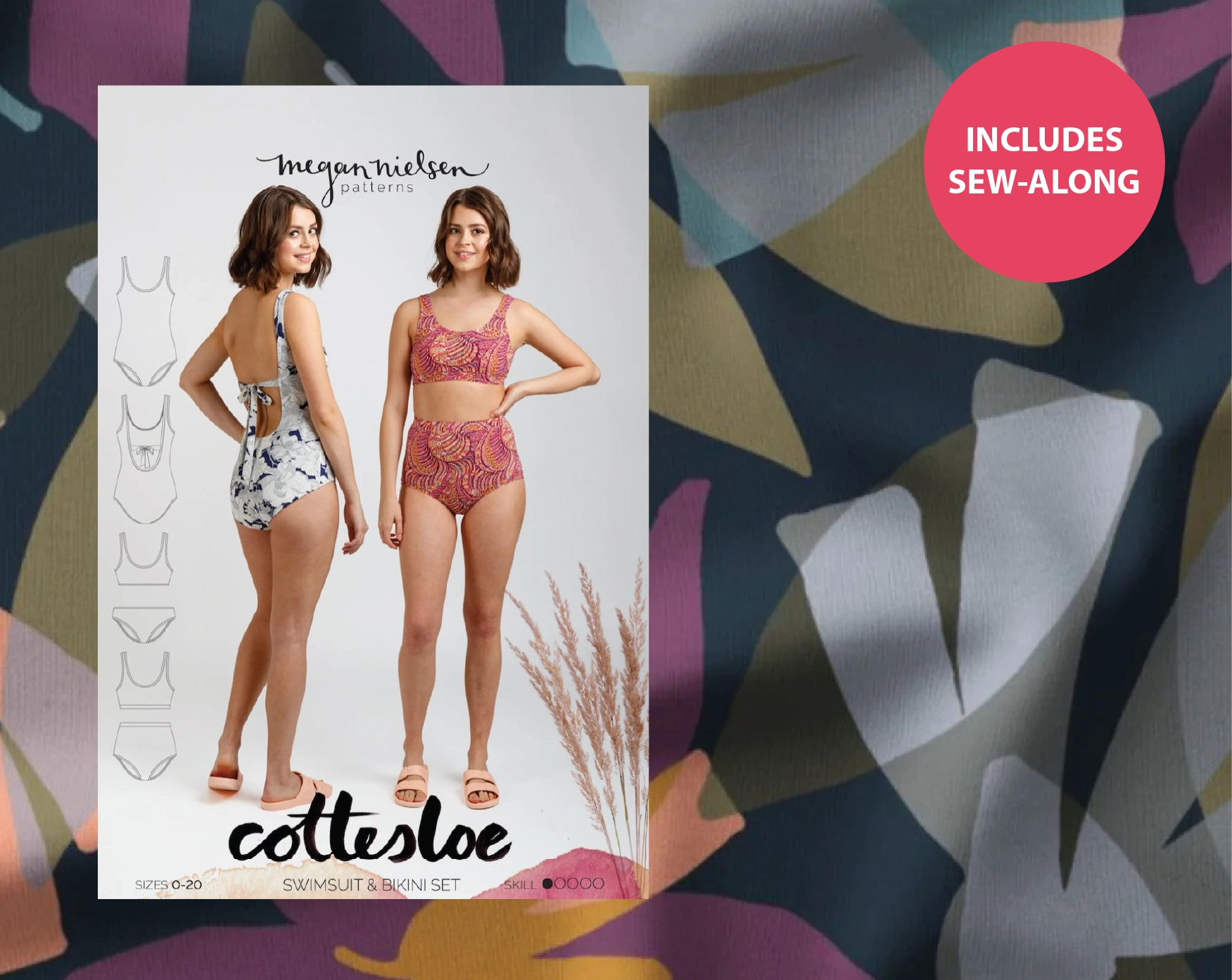 Cottesloe Swimsuit Kit - Pahoa UV40 Swim Jersey-Sewing Kit-Flying Bobbins Haberdashery