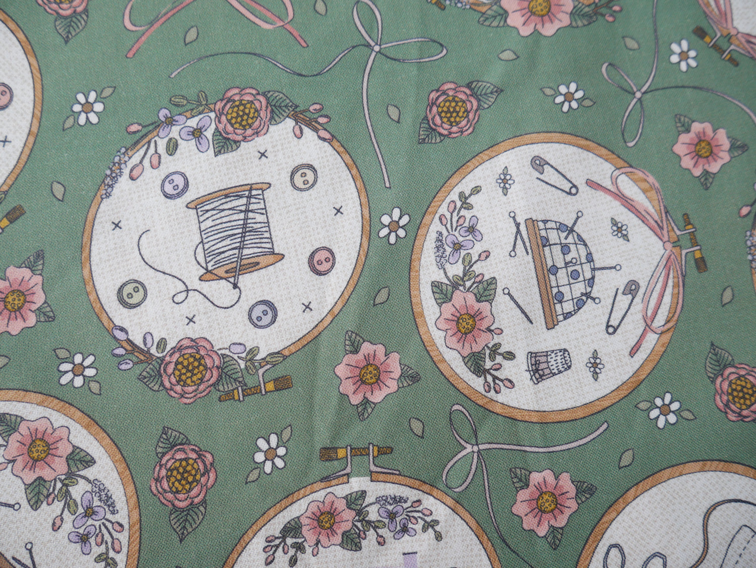 Seamstress Studio Hoops Cotton by The Craft Cotton Company, £8.00 p/m-Cotton-Flying Bobbins Haberdashery