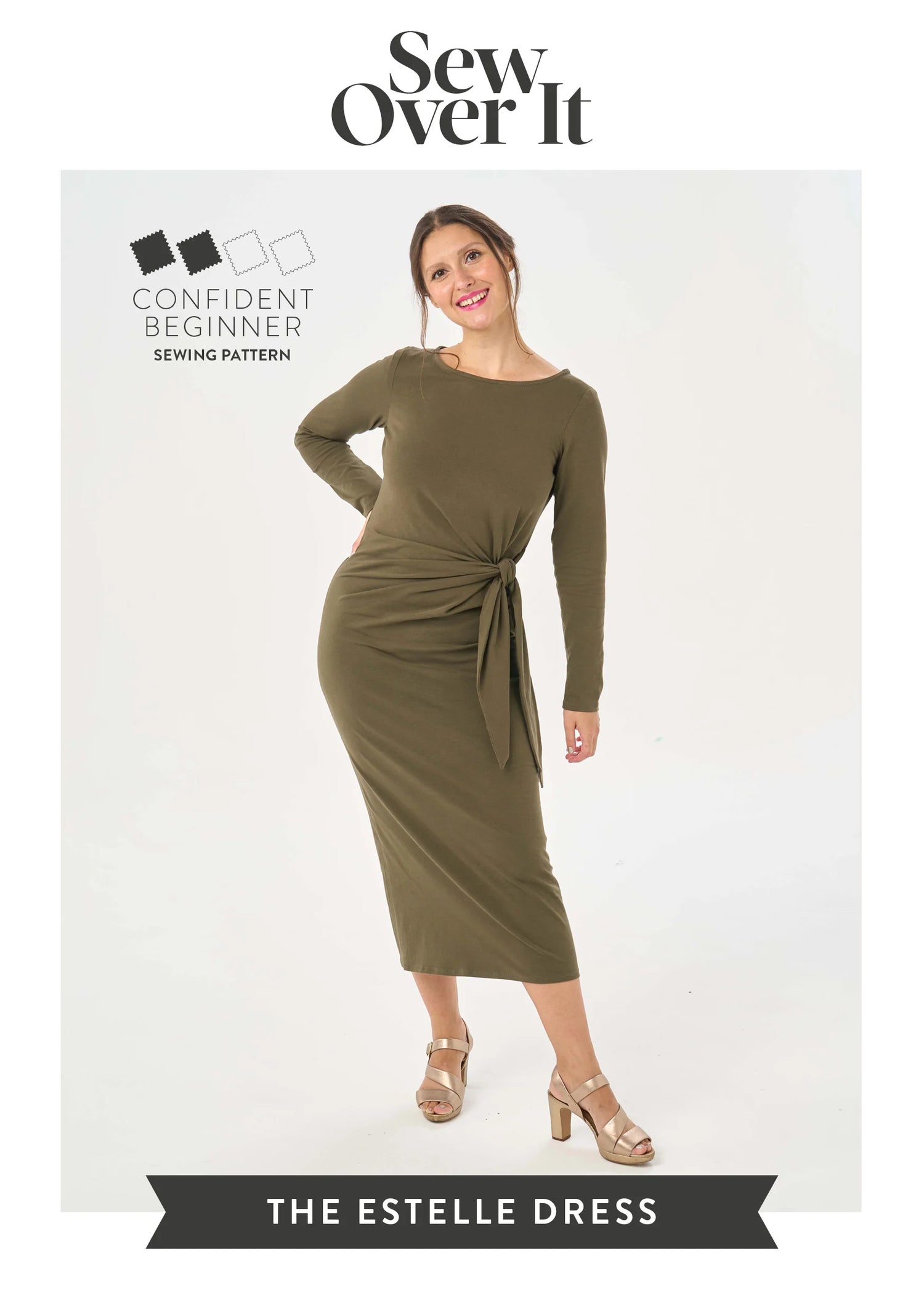 Estelle Dress Kit - Lavender Blue Blossom-Sewing Kit-Flying Bobbins Haberdashery