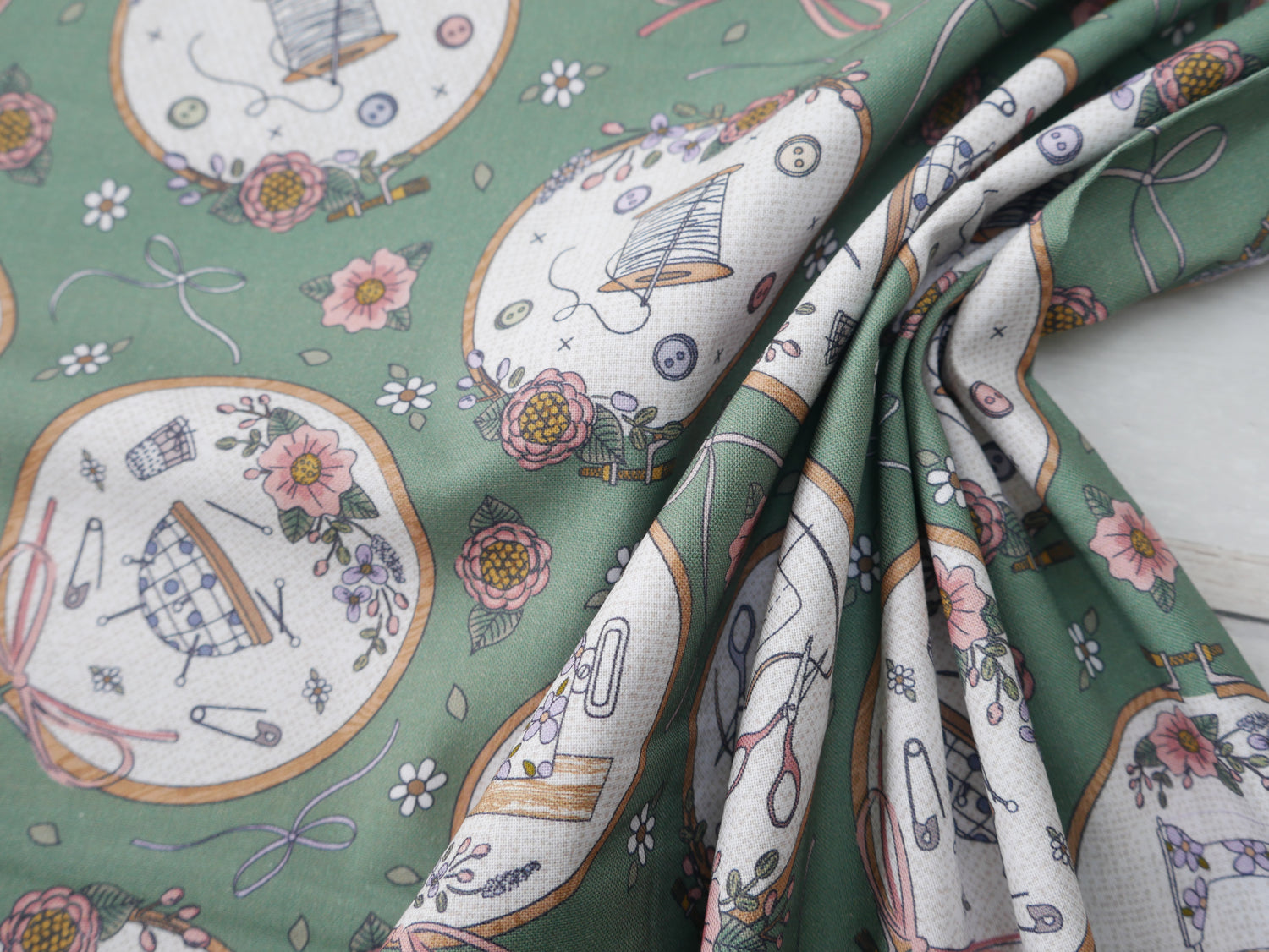 Seamstress Studio Hoops Cotton by The Craft Cotton Company, £8.00 p/m-Cotton-Flying Bobbins Haberdashery