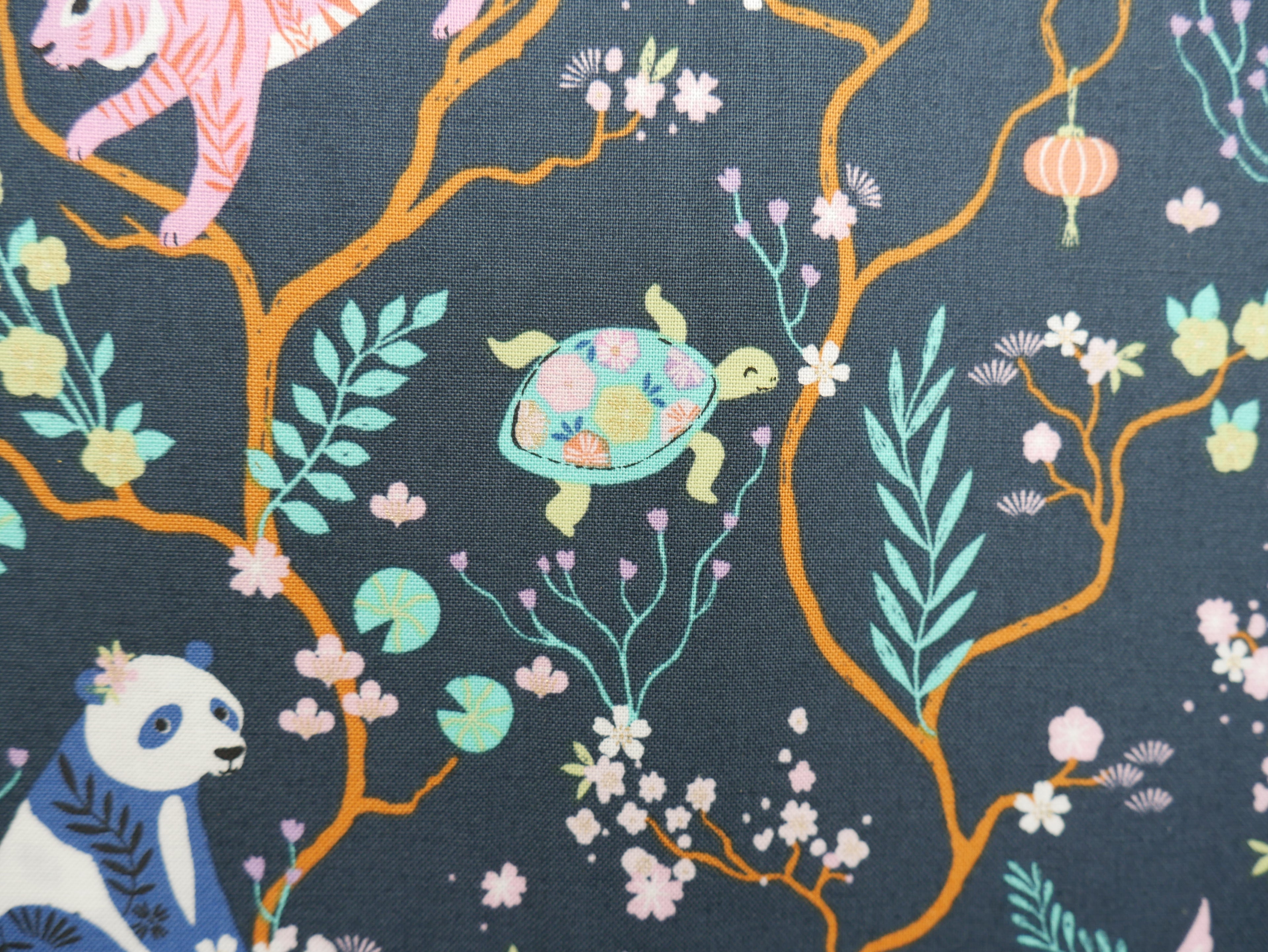 Blossom Days by Dashwood Studios, Tigers in Midnight, £14.20 pm-Cotton-Flying Bobbins Haberdashery
