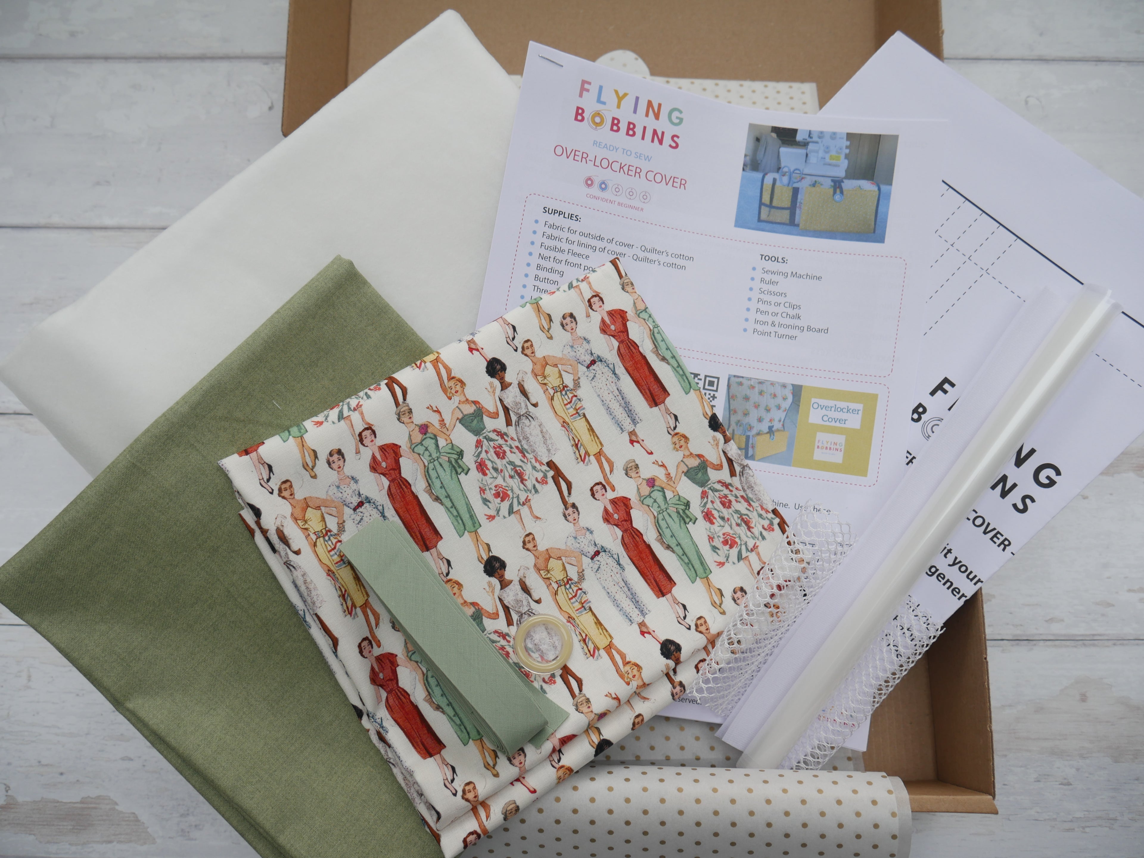 Overlocker Cover Kit & Pattern - Simplicity Vintage NEW-Sewing Kit-Flying Bobbins Haberdashery