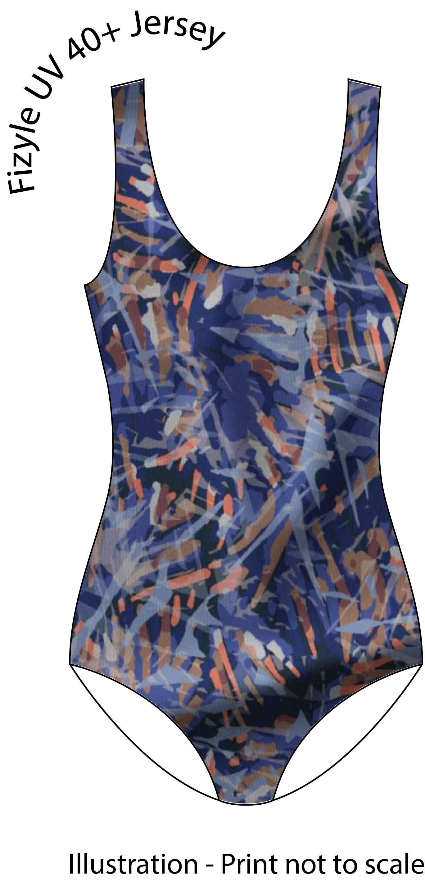 Cottesloe Swimsuit Kit - Fizyle UV40 Swim Jersey-Sewing Kit-Flying Bobbins Haberdashery