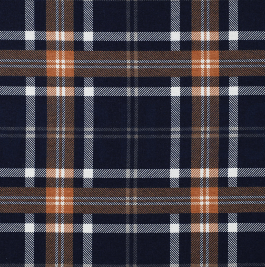 Jenna Checked Shirt Kit - Flannel Plaid in Navy