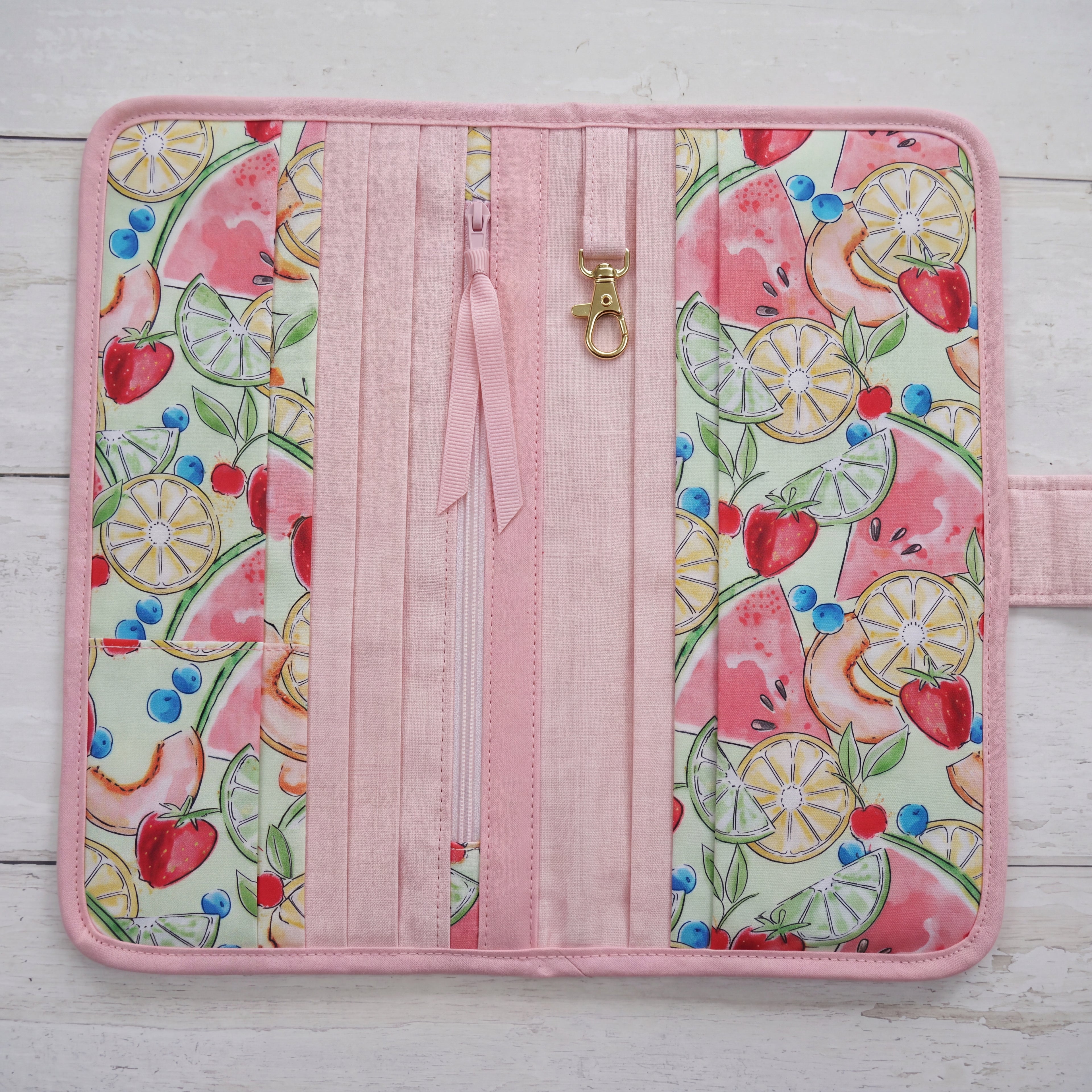 Travel Wallet - Tutti Fruity-Sewing Kit-Flying Bobbins Haberdashery