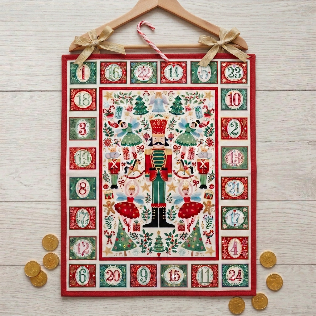Advent Calendar Kit - Nutcracker-Cotton-Flying Bobbins Haberdashery