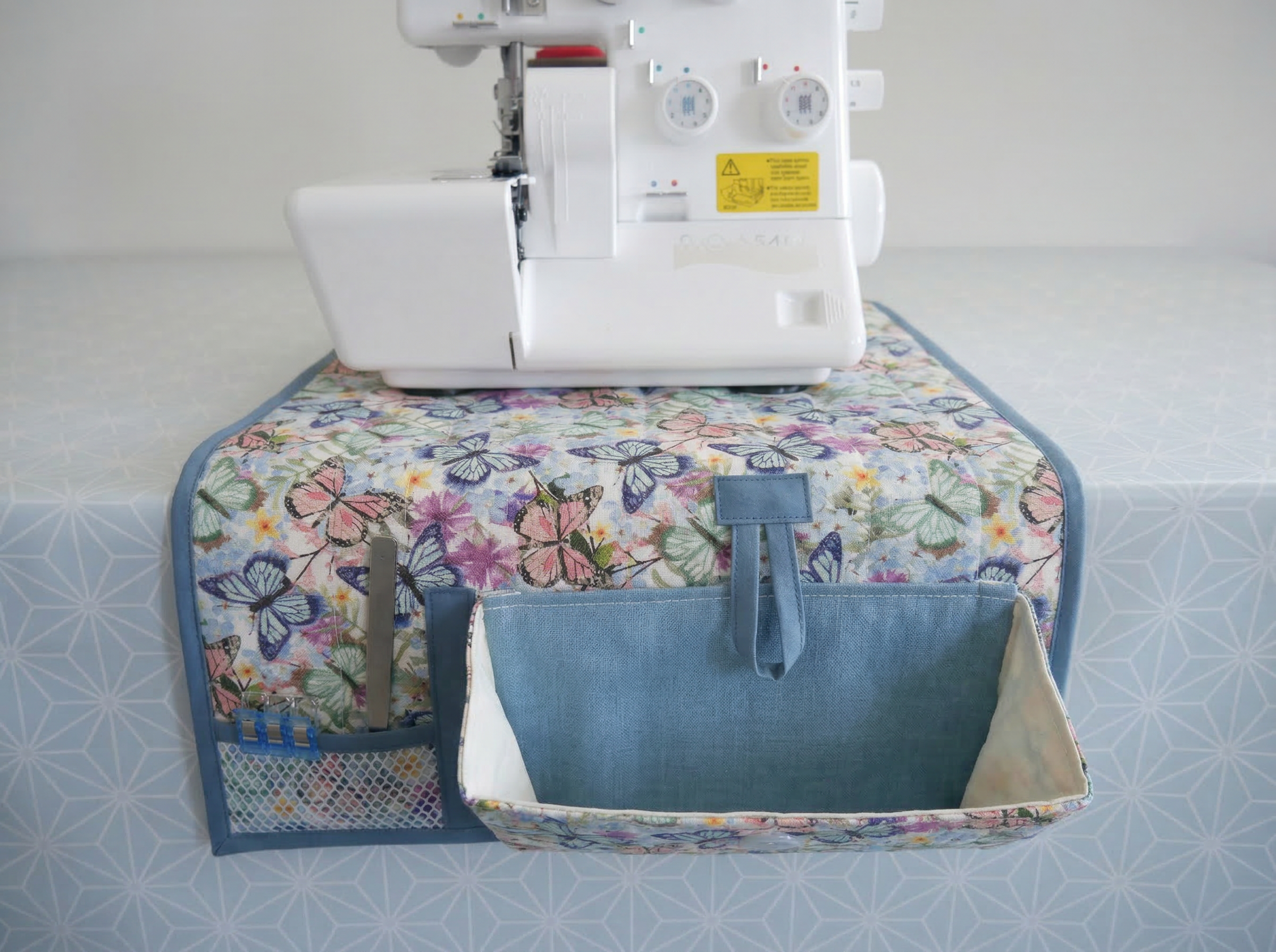 Overlocker Cover Kit & Pattern - Butterflies-Sewing Kit-Flying Bobbins Haberdashery