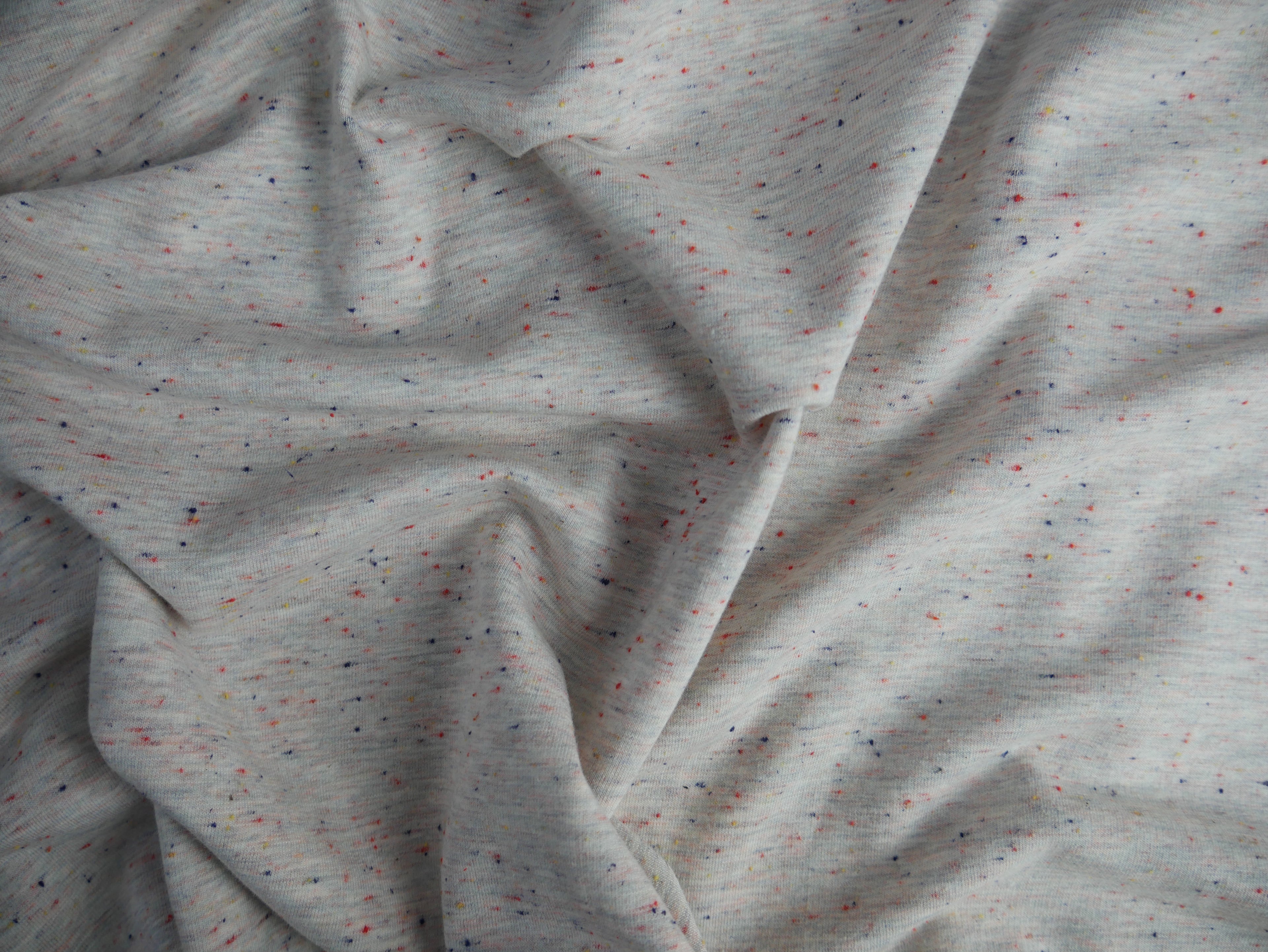 Speckled Cotton Sweat in Ecru, £16.50 p/m-Fabric-Flying Bobbins Haberdashery