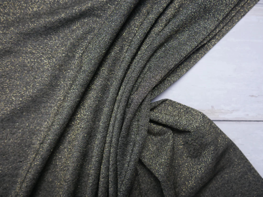 Kajo Top Kit - Lady McElroy Ritz Jersey in Black Gold-Sewing Kit-Flying Bobbins Haberdashery