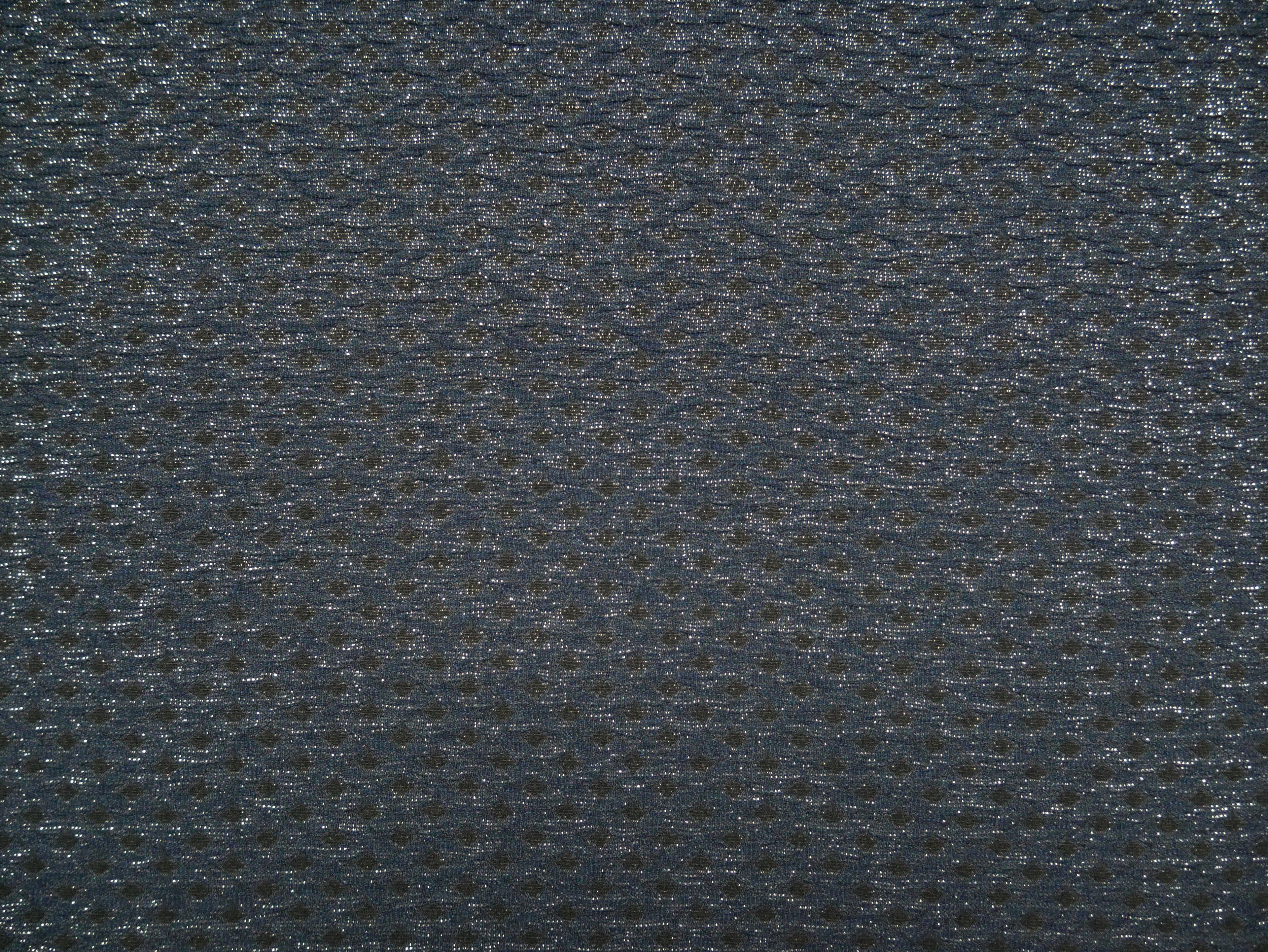 Lady McElroy Leonardo Lurex Knit in Blue, £16.50 p/m-Jacquard Knit-Flying Bobbins Haberdashery