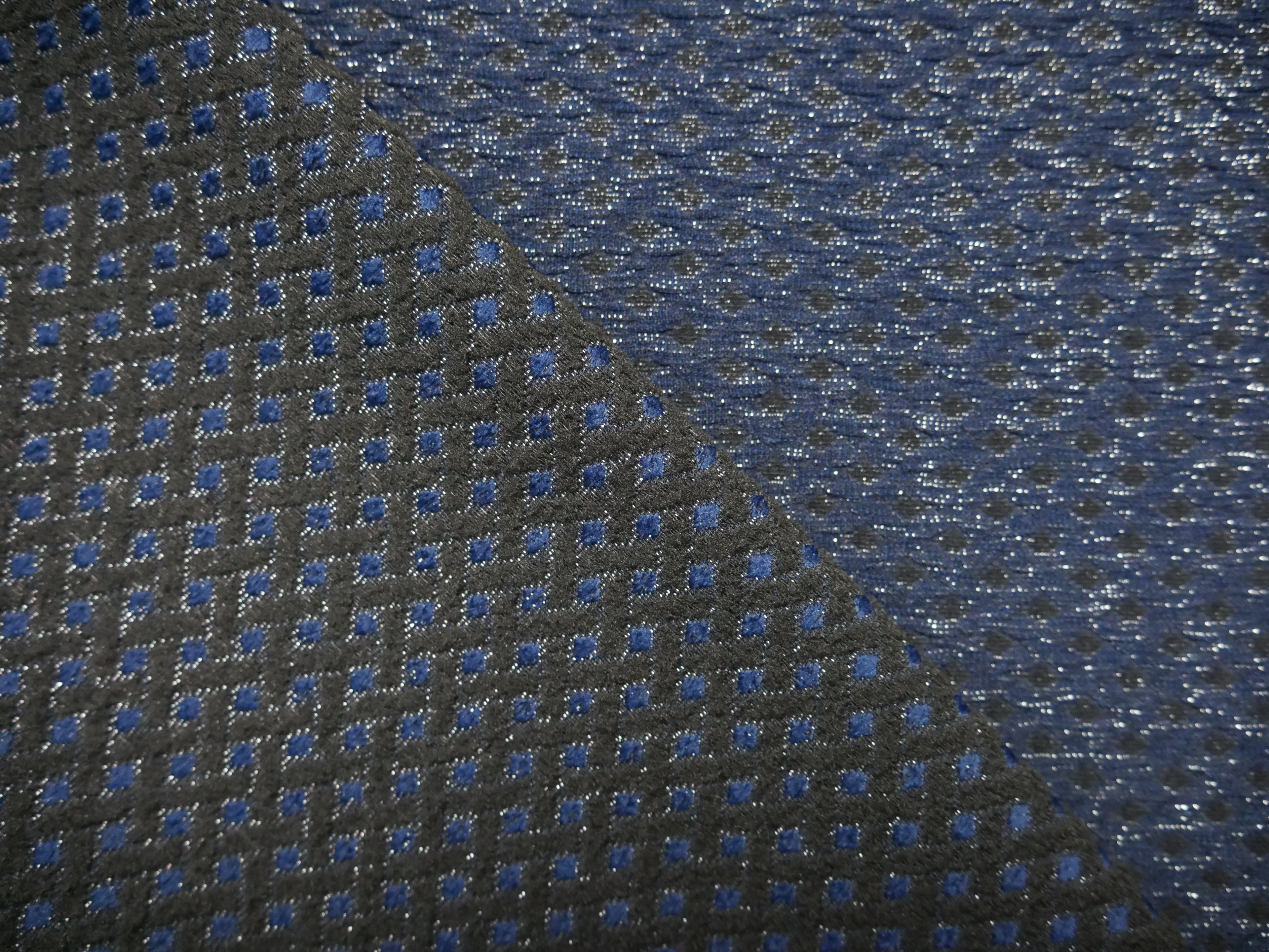 Kajo Top Kit - Lady McElroy Leonardo Lurex in Blue-Sewing Kit-Flying Bobbins Haberdashery