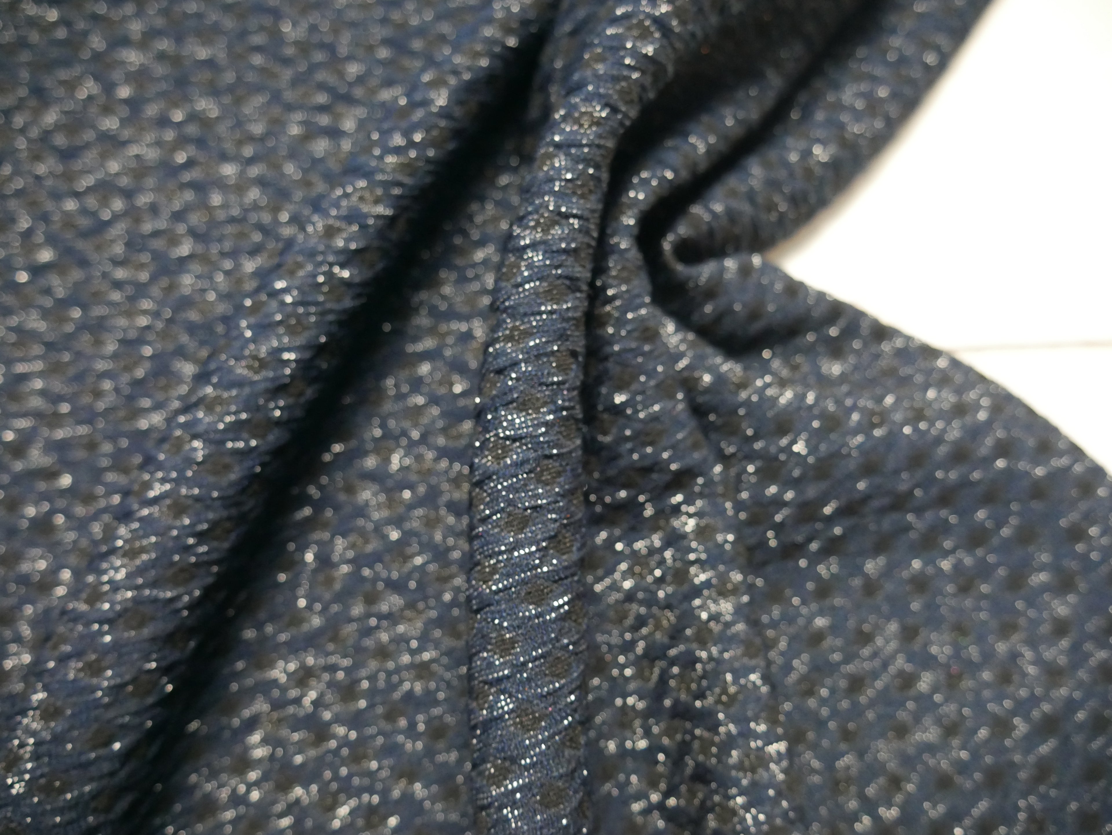 Kajo Top Kit - Lady McElroy Leonardo Lurex in Blue-Sewing Kit-Flying Bobbins Haberdashery