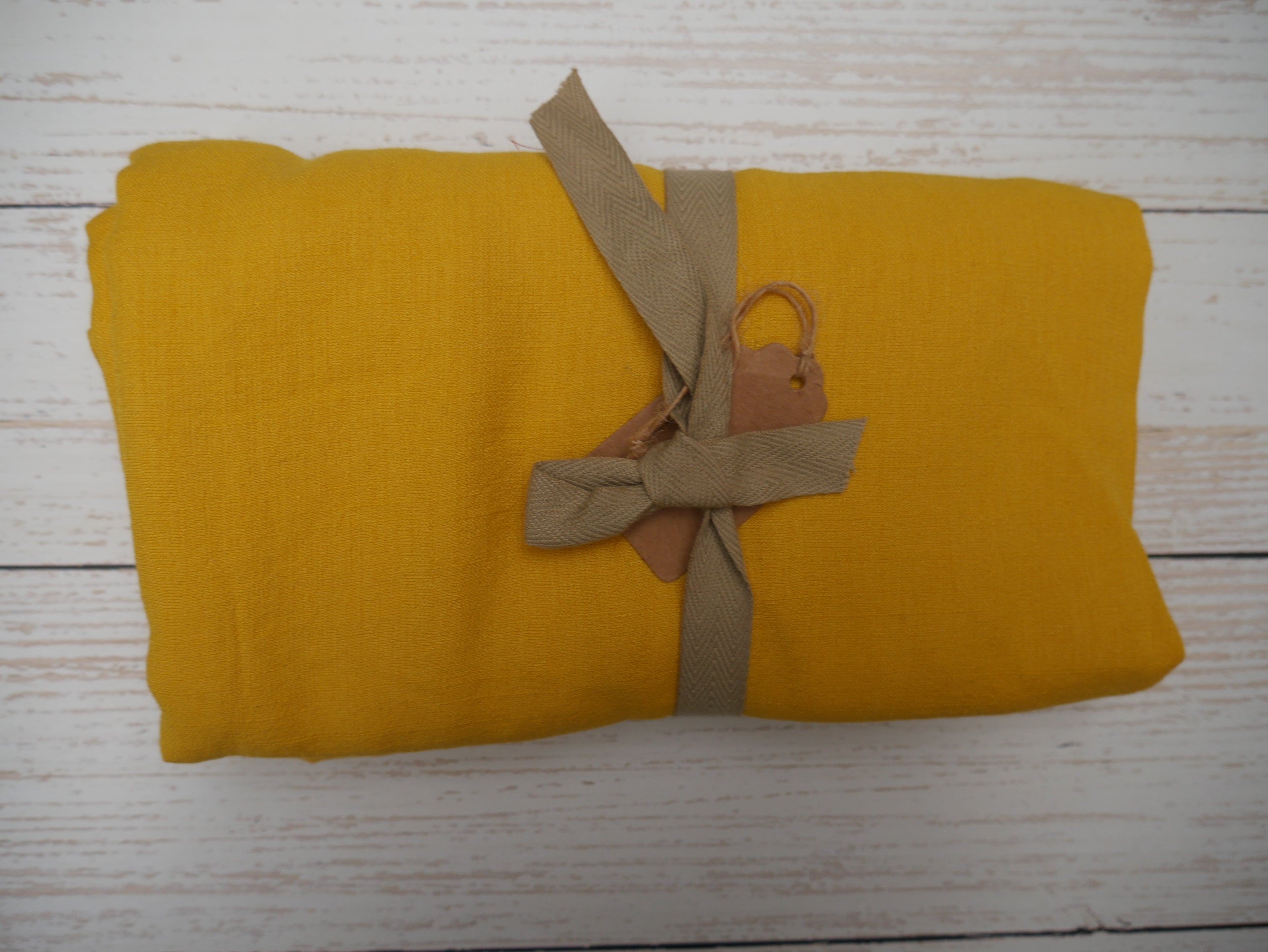 REMNANT - Slub Rayon in Lemon, 0.5m-Remnants-Flying Bobbins Haberdashery