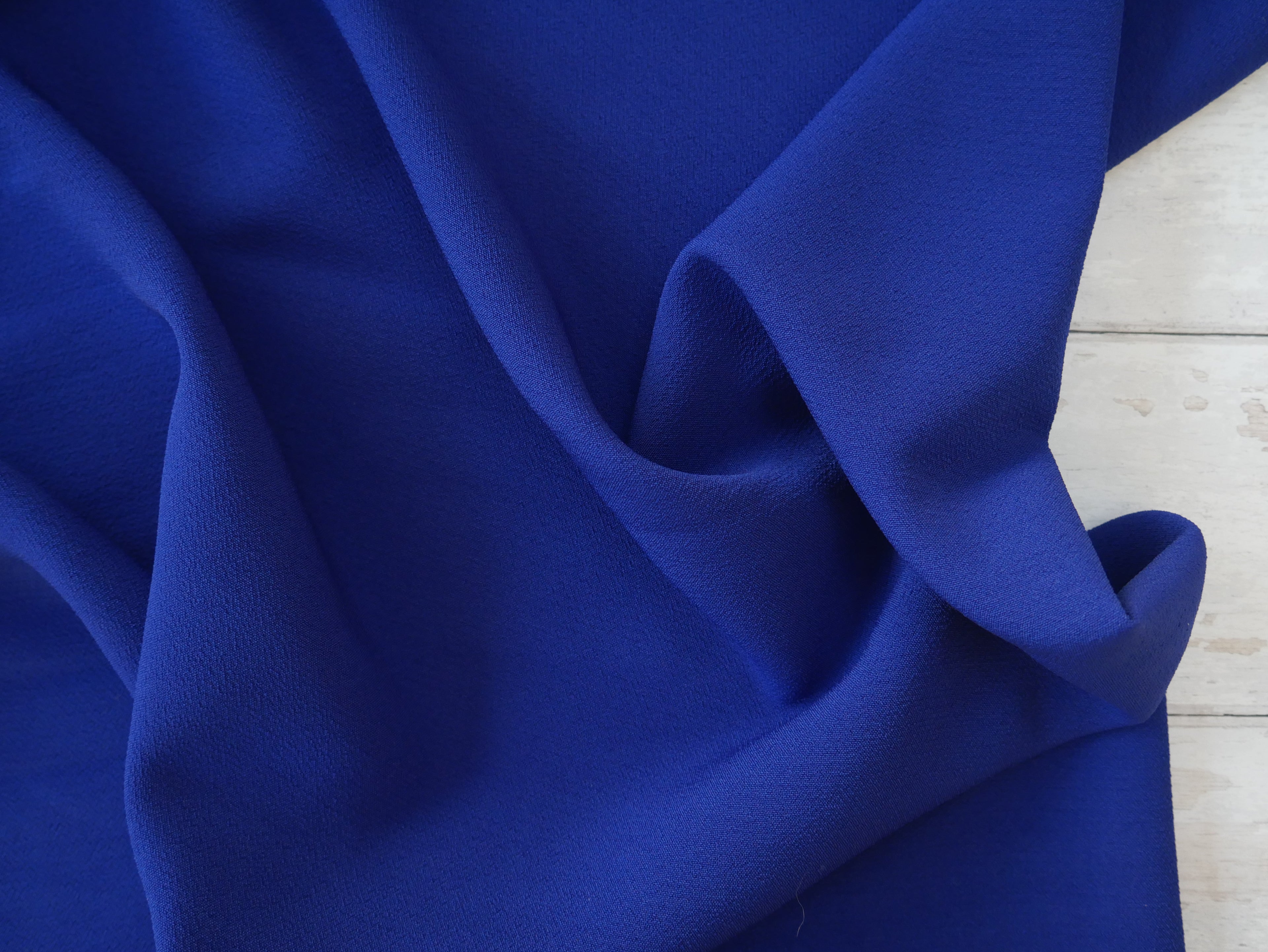 Samba Crepe in Sapphire, £16.80 p/m-Cotton-Flying Bobbins Haberdashery
