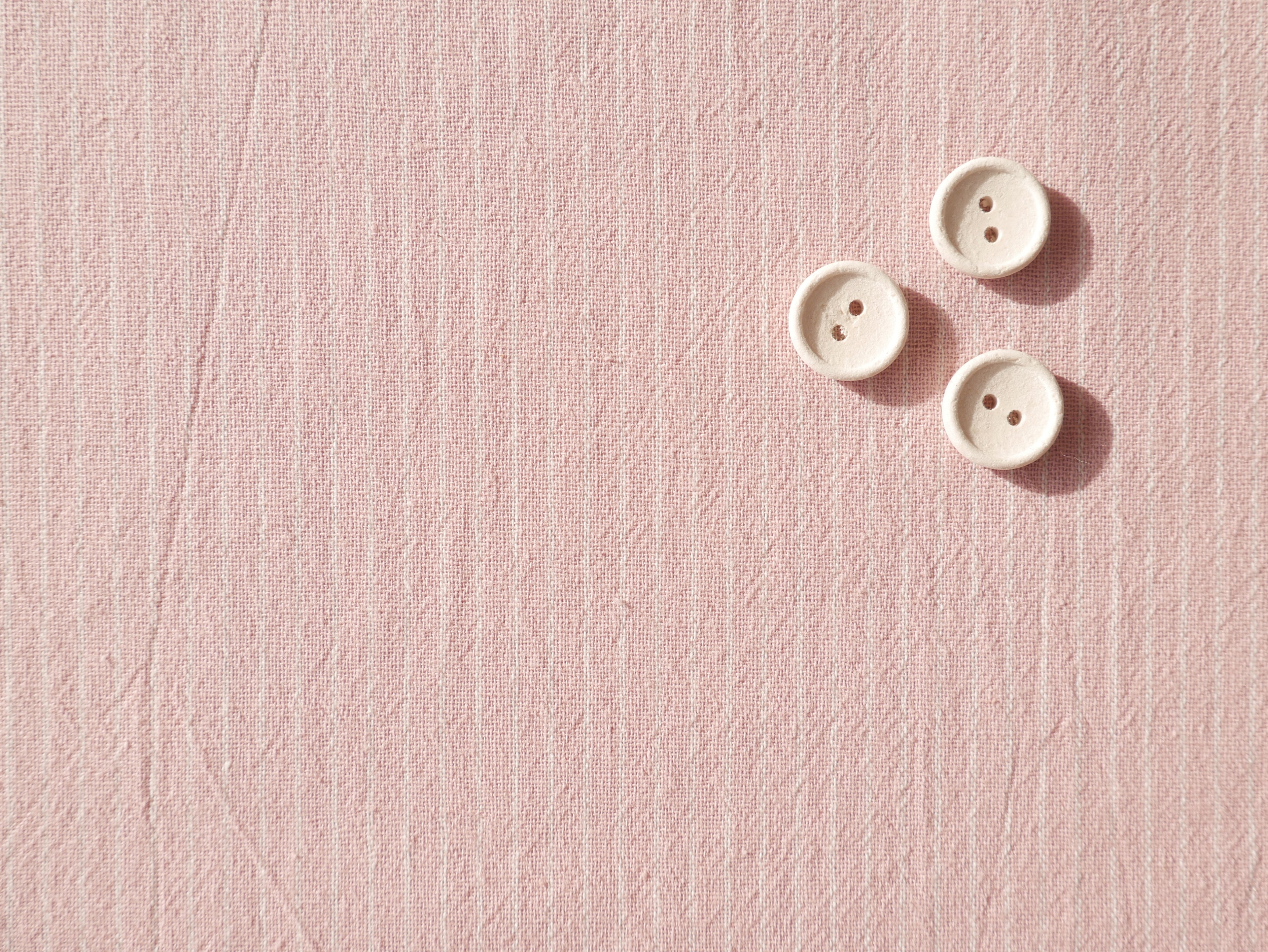 Tisfin Laundered Cotton Stripe in Pink, £15.50 p/m-Cotton Fabric-Flying Bobbins Haberdashery