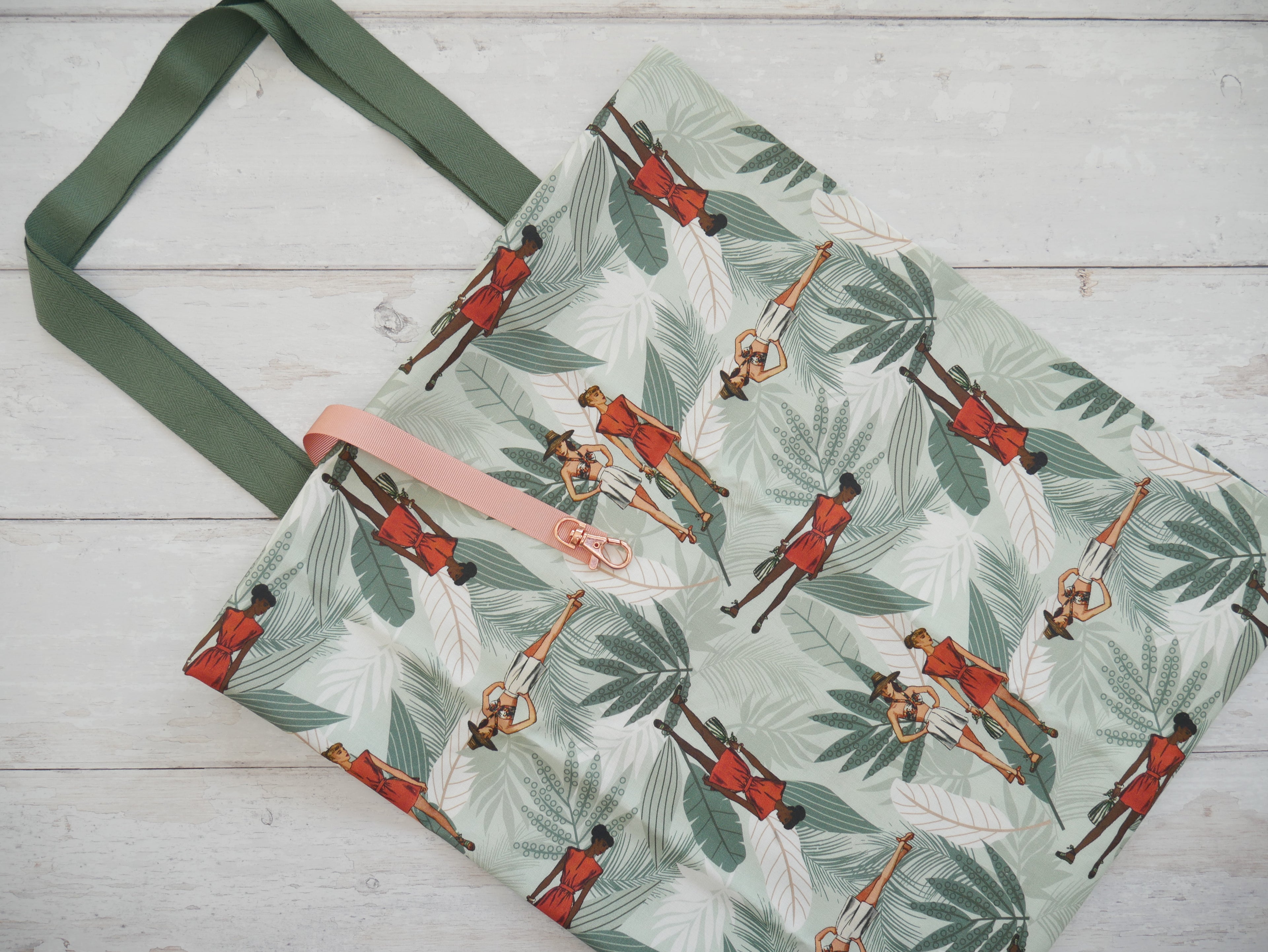 Pack-Away Shopping Bag Kit - Jungle Retreat-Sewing Kit-Flying Bobbins Haberdashery