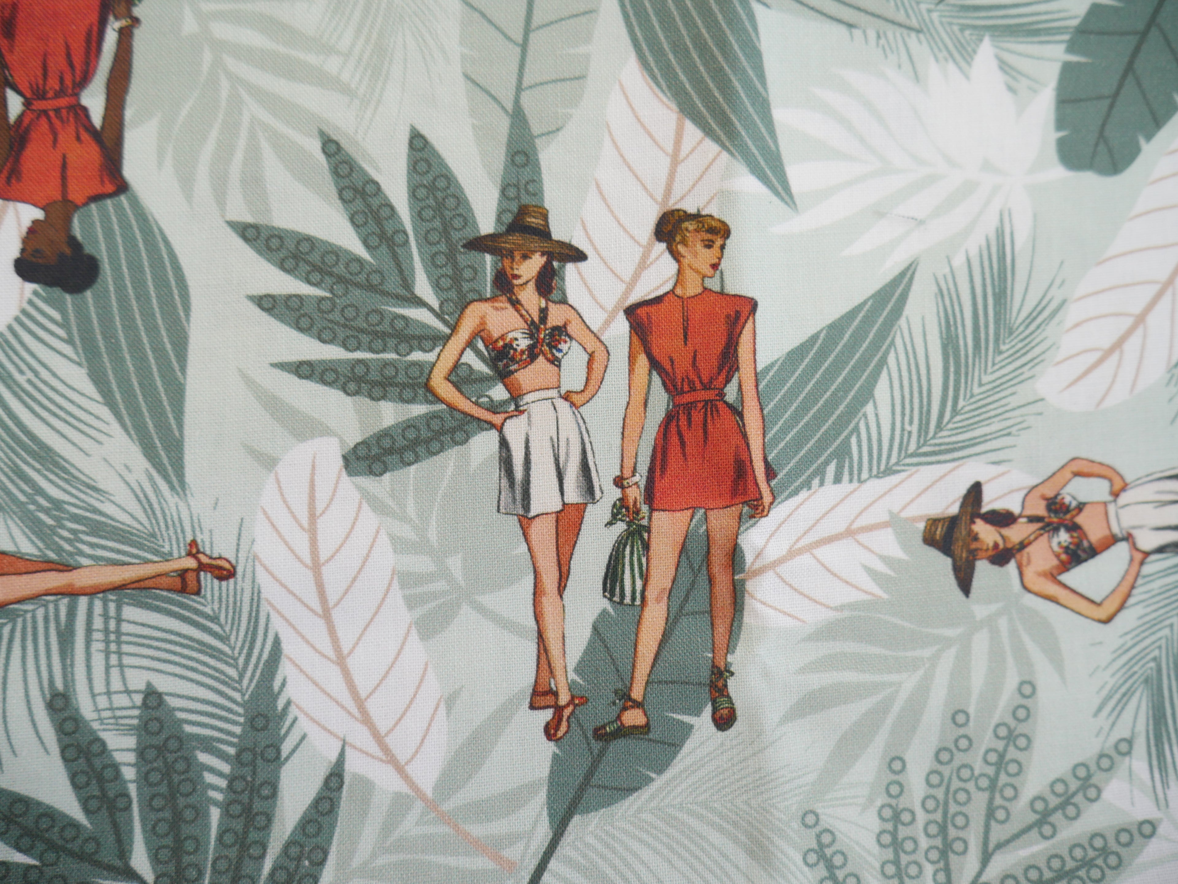 Pack-Away Shopping Bag Kit - Jungle Retreat-Sewing Kit-Flying Bobbins Haberdashery