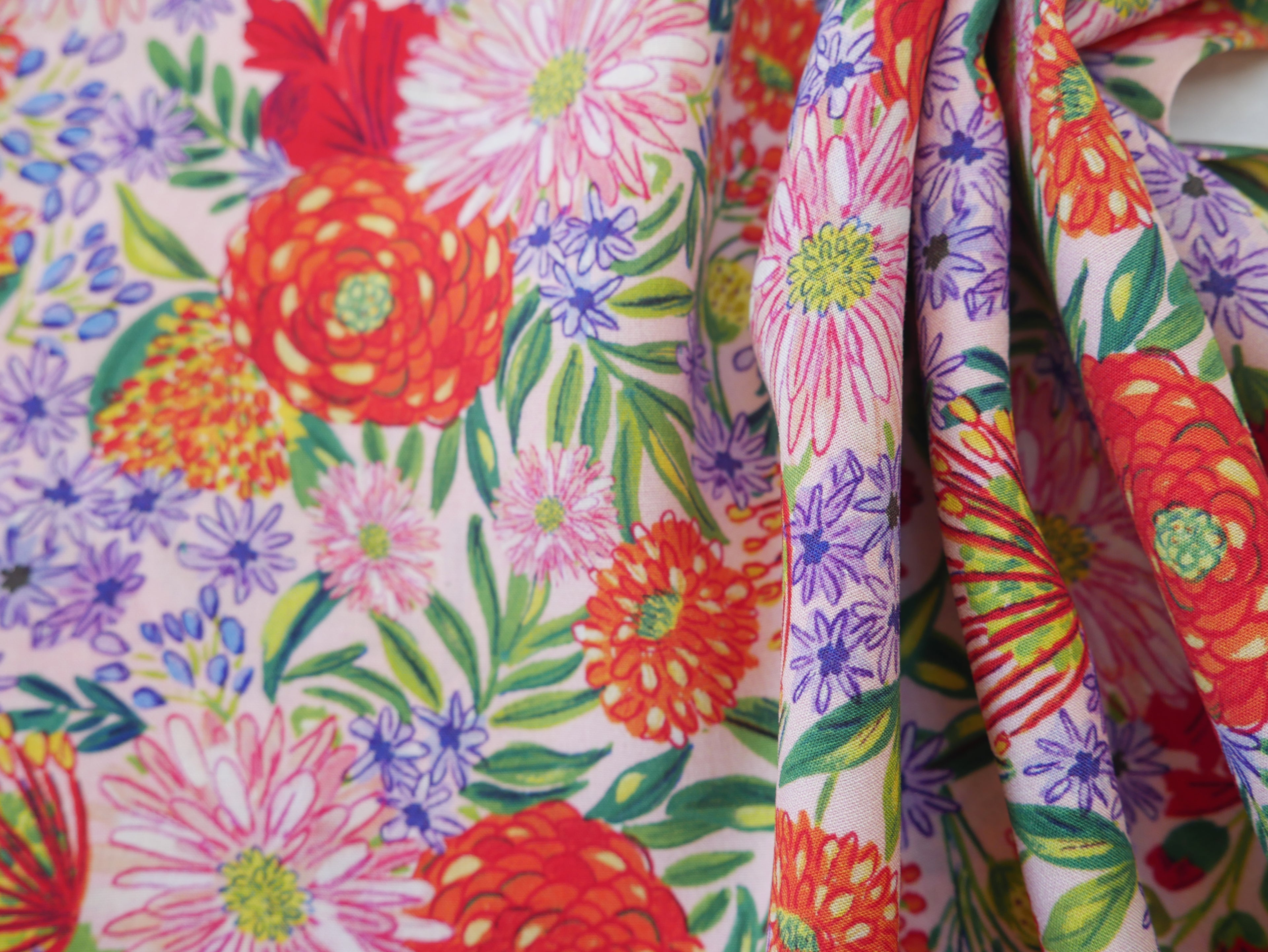 Lenzing Ecovero™️ Viscose Bouquet in Pink, £14.00pm-Viscose-Flying Bobbins Haberdashery