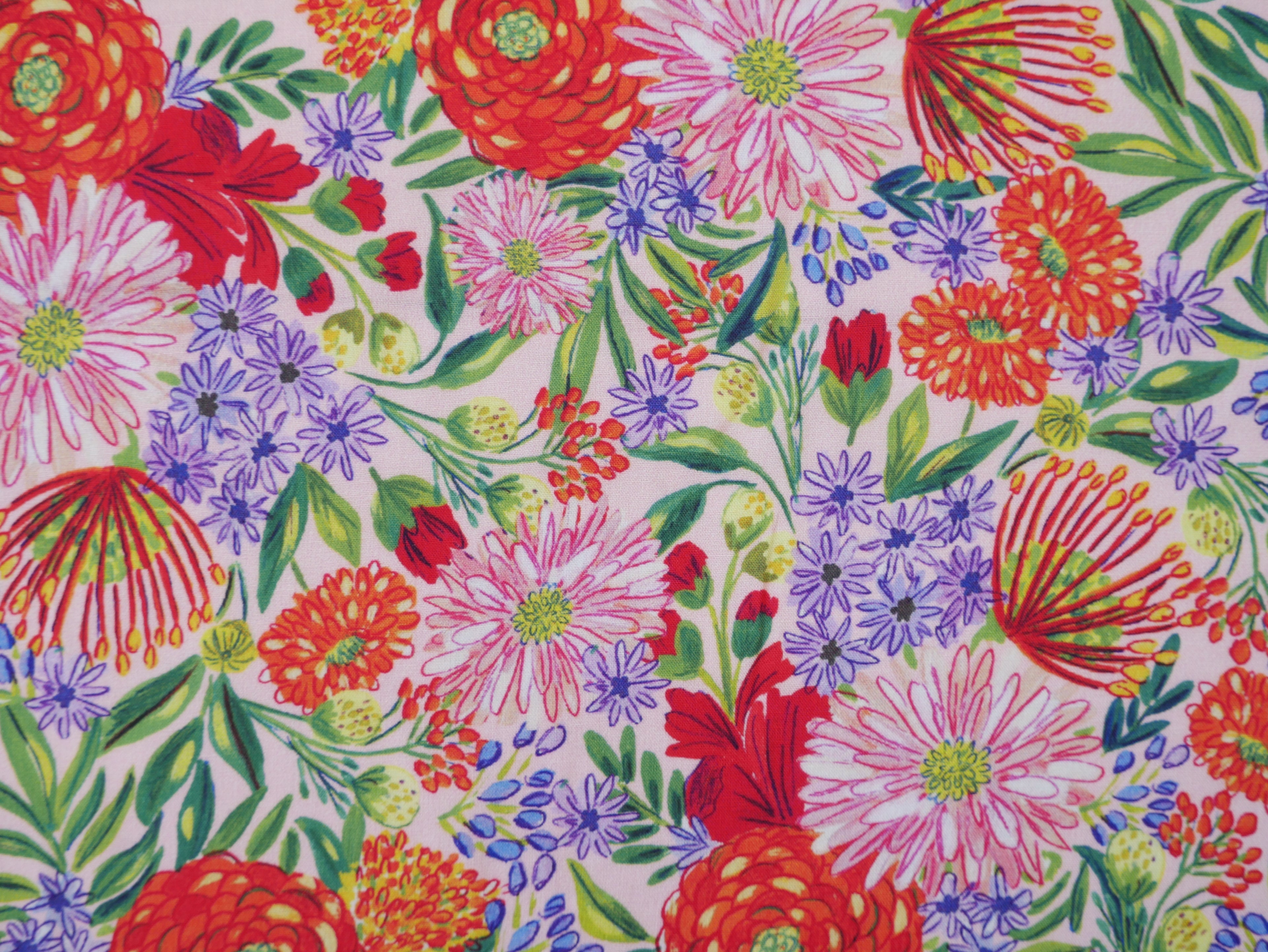 Lenzing Ecovero™️ Viscose Bouquet in Pink, £14.00pm-Viscose-Flying Bobbins Haberdashery