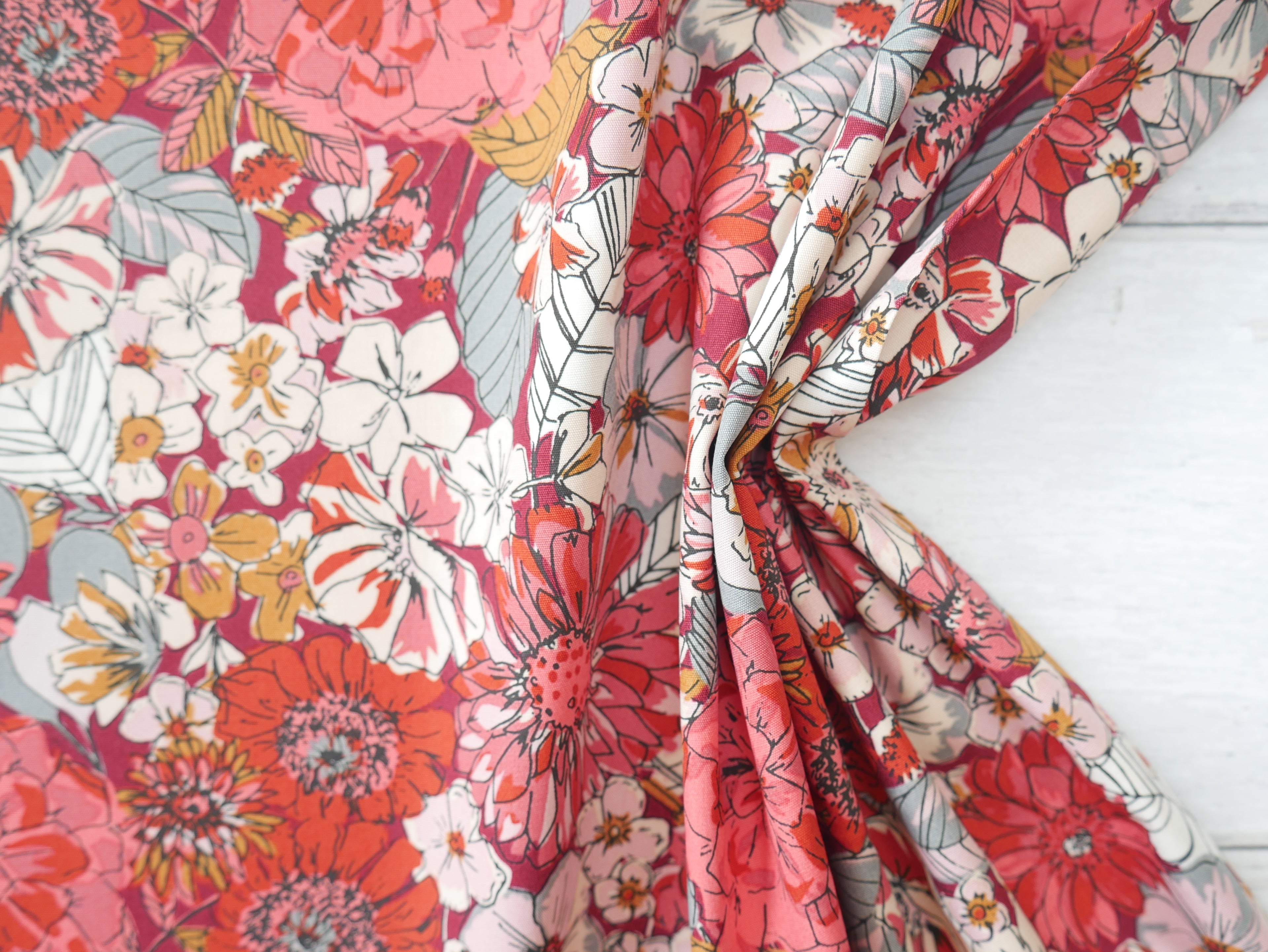 Fleuron Sanctuary Printed Cotton by Art Gallery Fabrics, £17.50 p/m-Cotton-Flying Bobbins Haberdashery