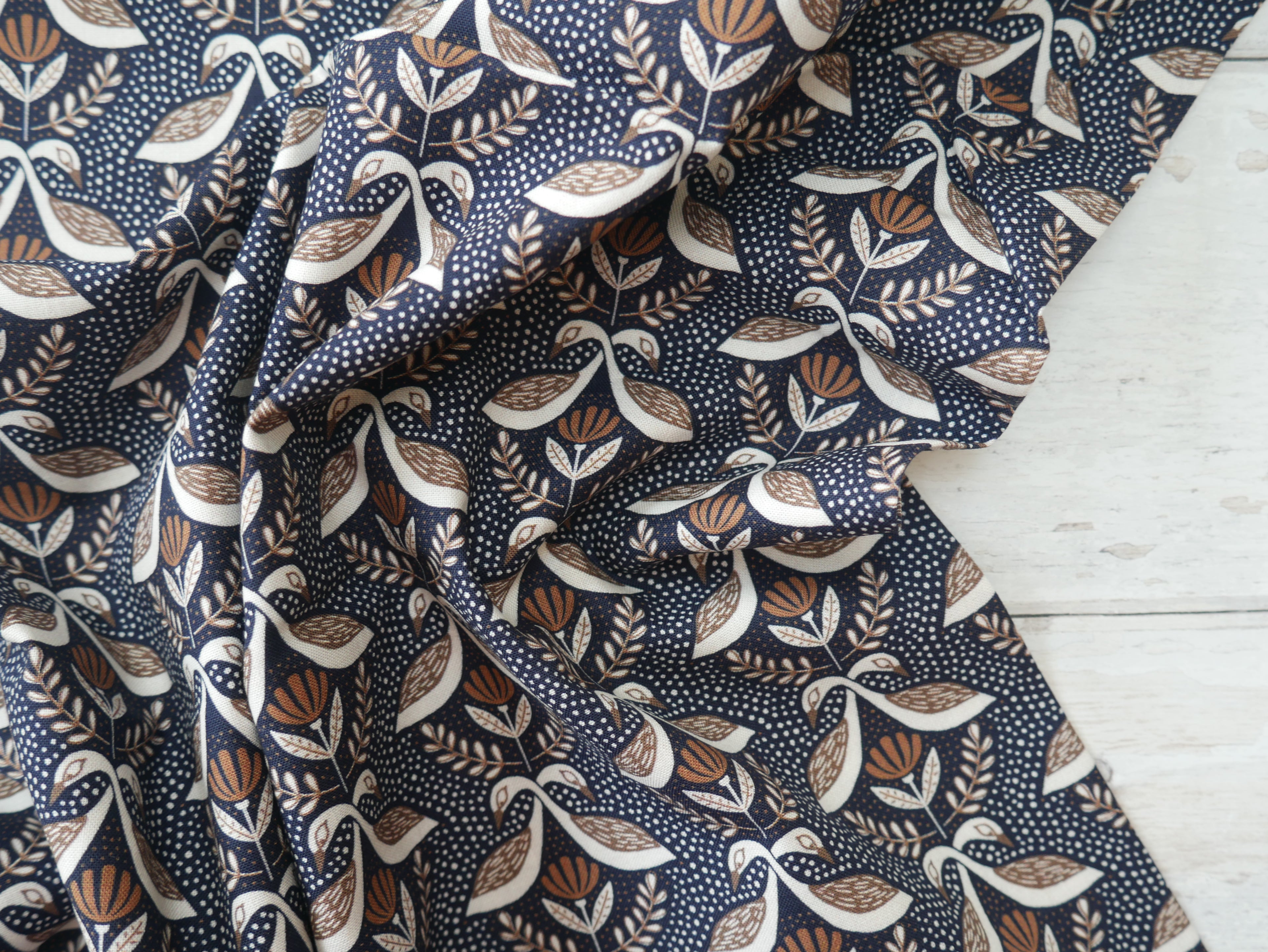 Jessamine Printed Cotton by Cloud9 Fabrics, £19.50 p/m-Cotton-Flying Bobbins Haberdashery