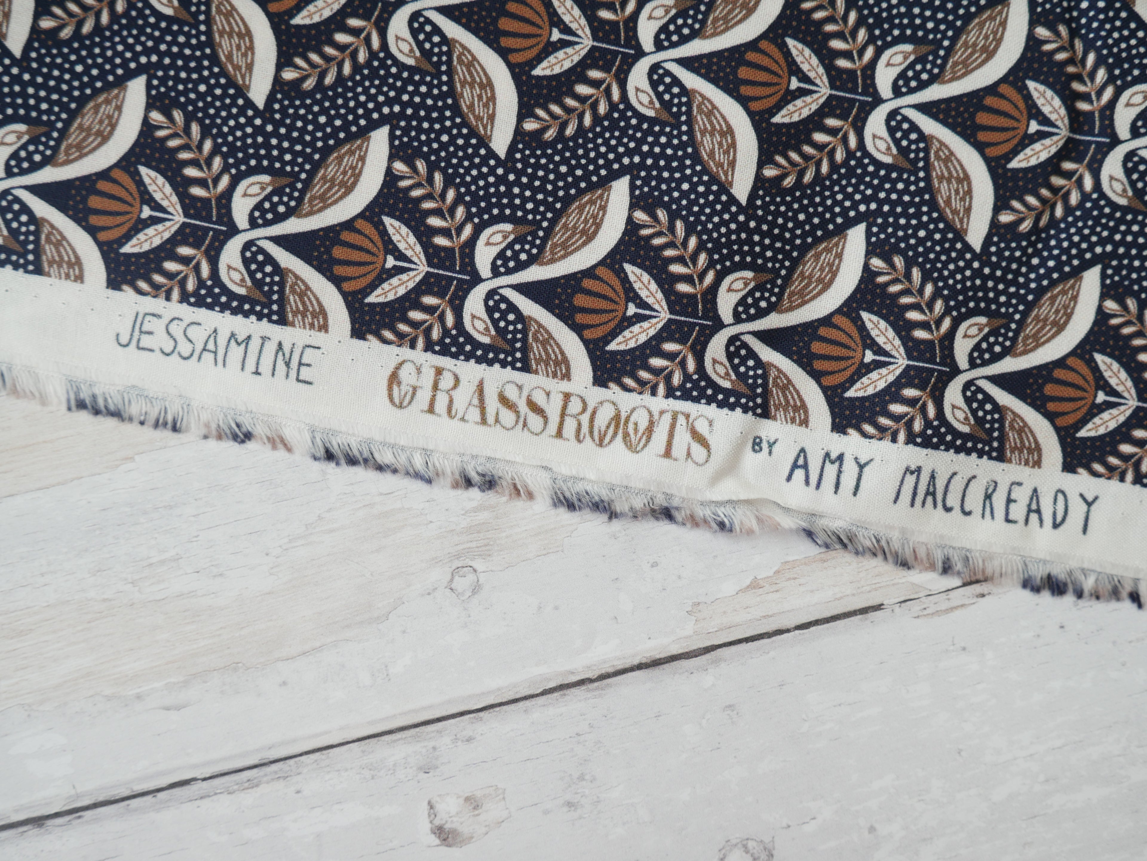 Jessamine Printed Cotton by Cloud9 Fabrics, £19.50 p/m-Cotton-Flying Bobbins Haberdashery