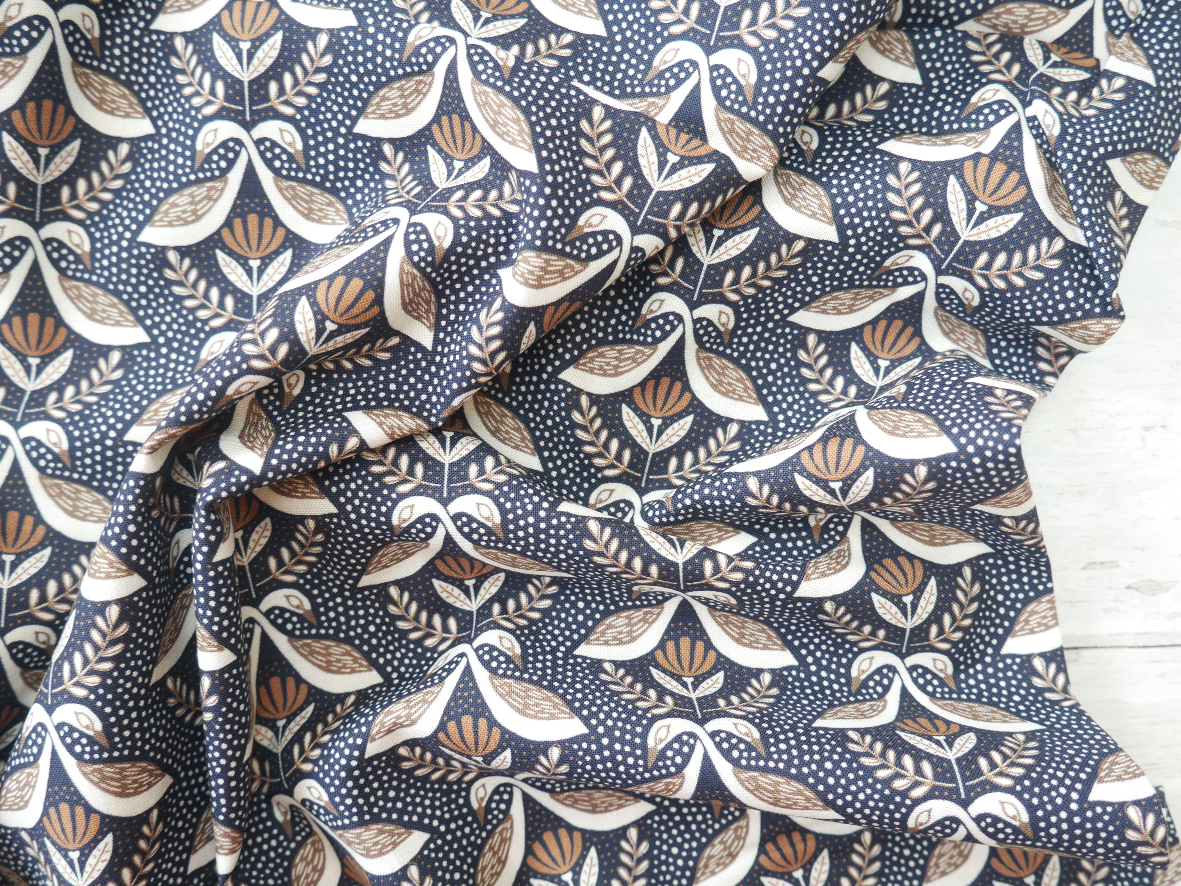 Jessamine Printed Cotton by Cloud9 Fabrics, £19.50 p/m-Cotton-Flying Bobbins Haberdashery