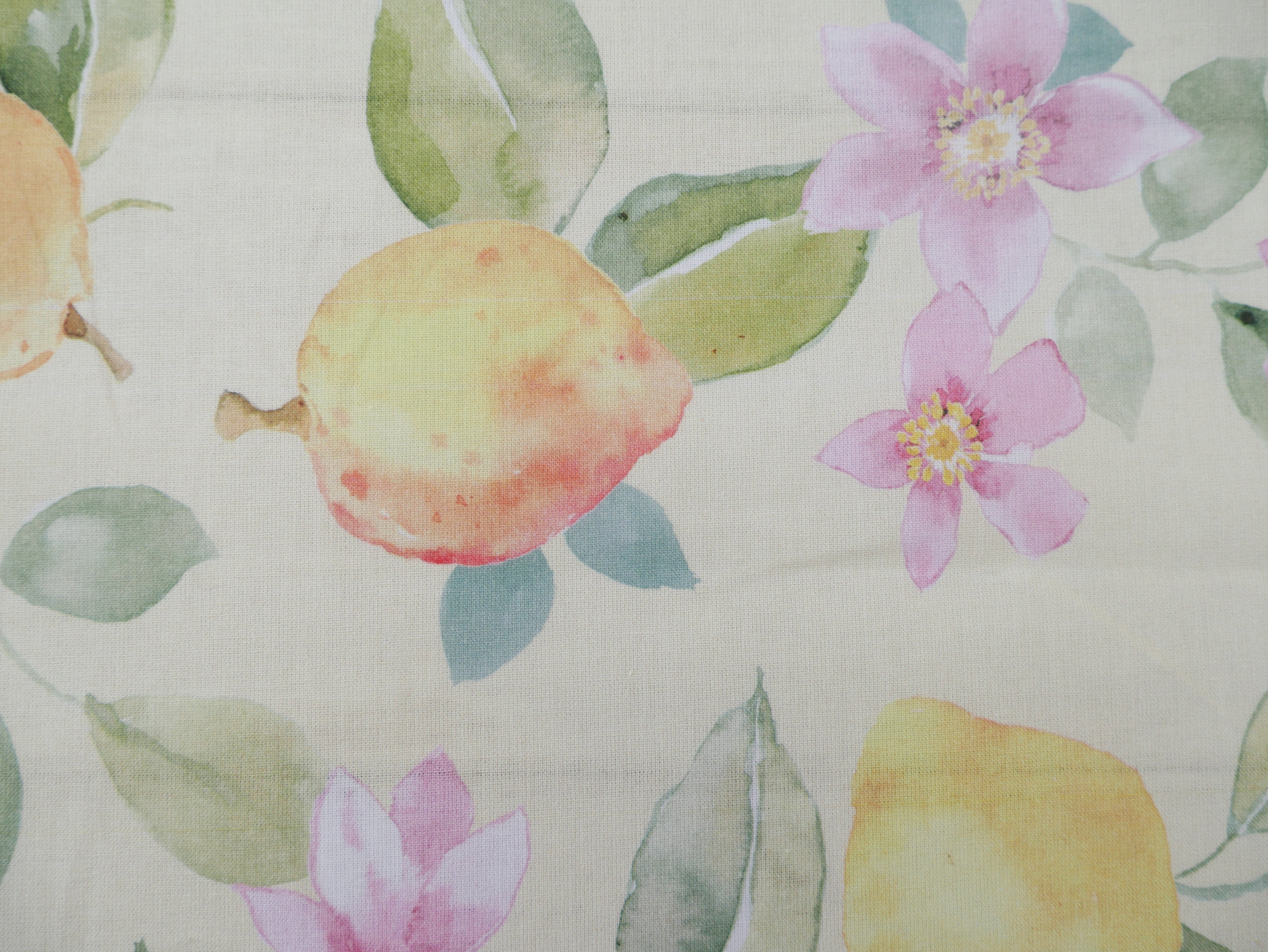 Cotton Poplin in Lemon Blossom, £16.50 p/m-Cotton Fabric-Flying Bobbins Haberdashery