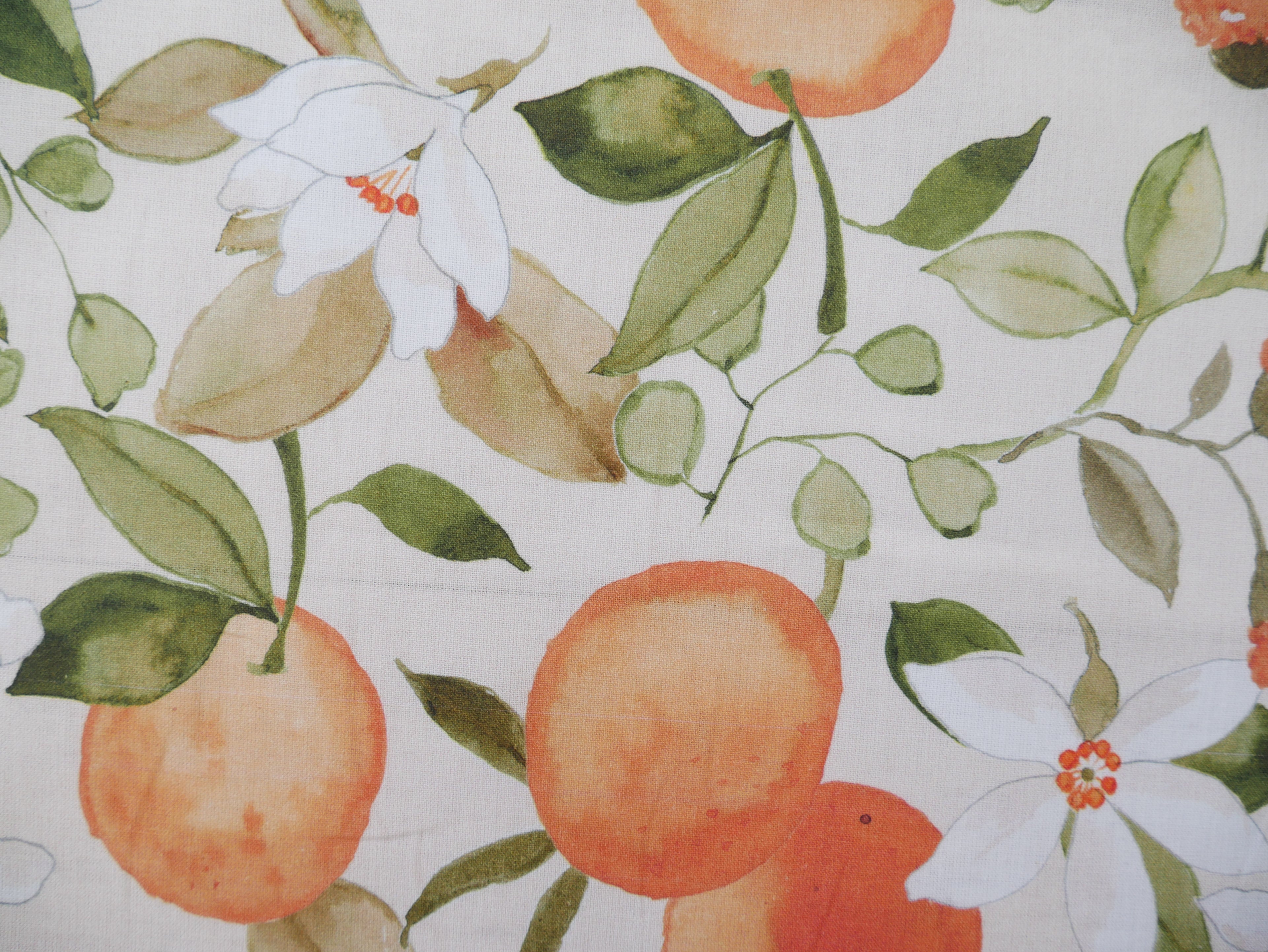 Cotton Poplin in Orange Blossom, £16.50 p/m-Cotton Fabric-Flying Bobbins Haberdashery