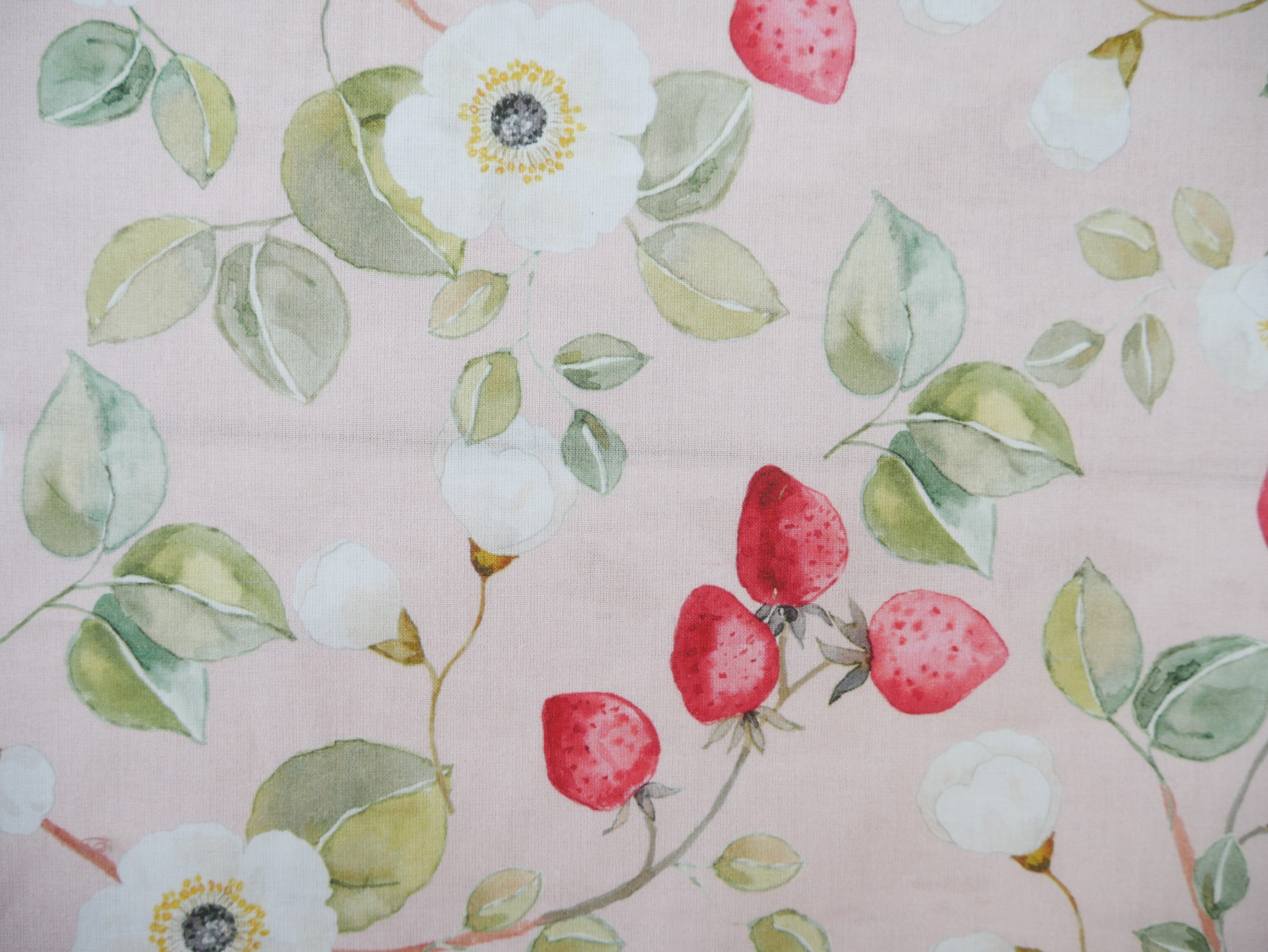 Cotton Poplin in Strawberry Blossom, £16.50 p/m-Cotton Fabric-Flying Bobbins Haberdashery