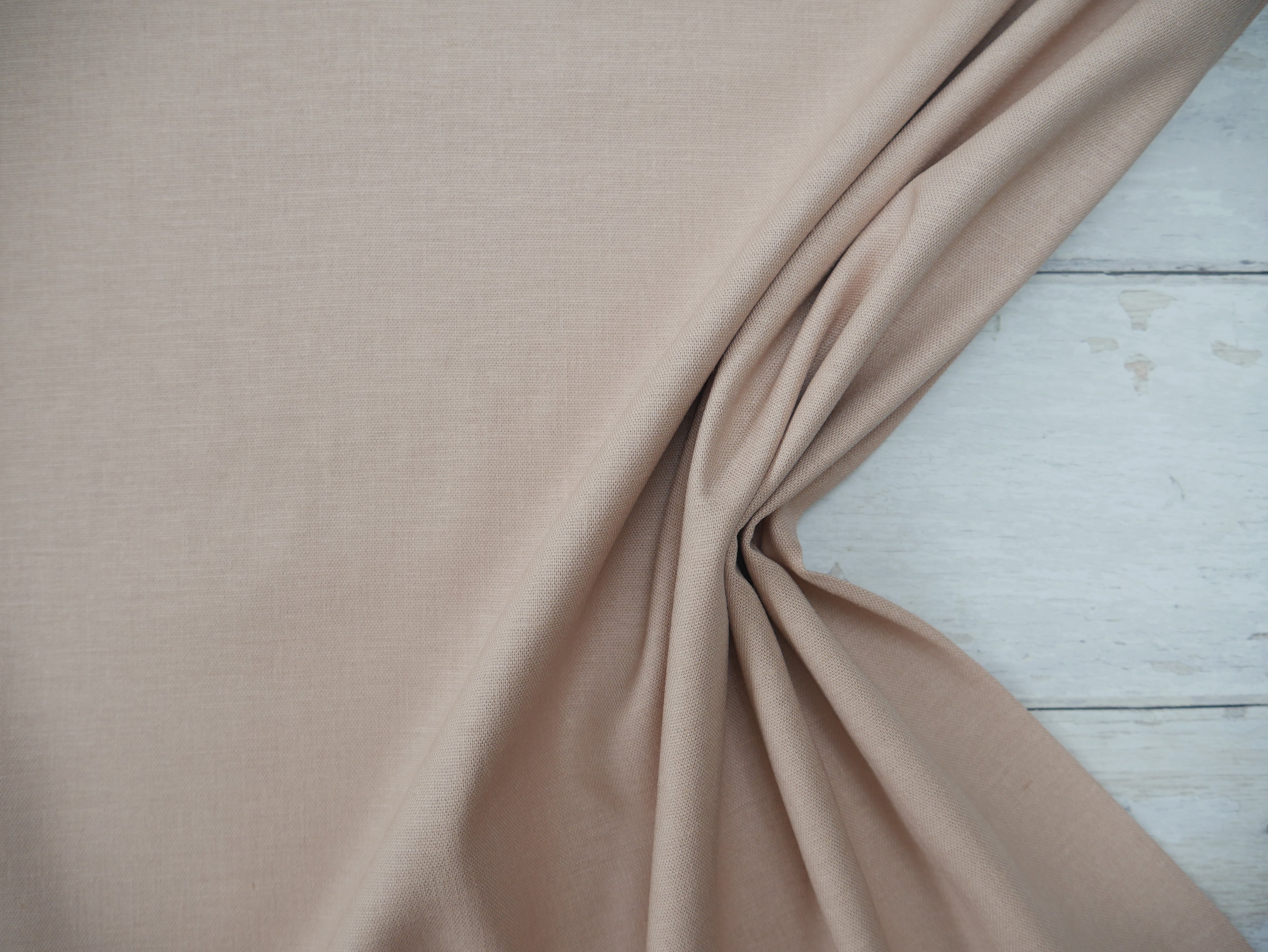 Province Linen Chambray in Shell £17.50 p/m-Fabric-Flying Bobbins Haberdashery